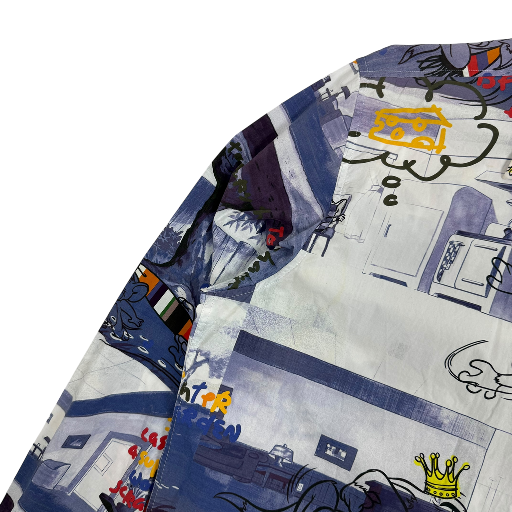 JC de Castelbajac 90s Cartoon Print Shirt (Size XL)
