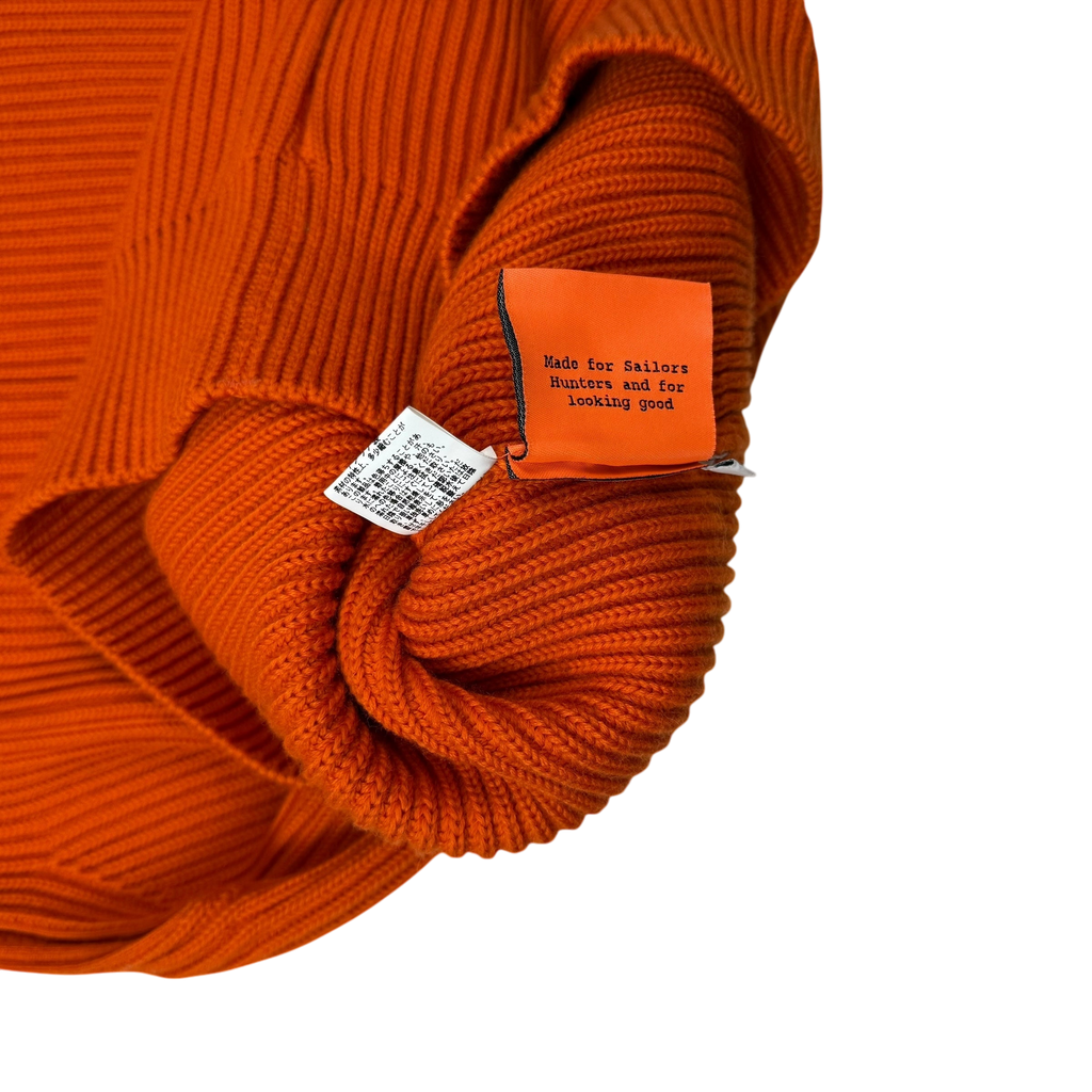 Andersen-Andersen Heavyweight Wool Knit Vest Orange (Size M)