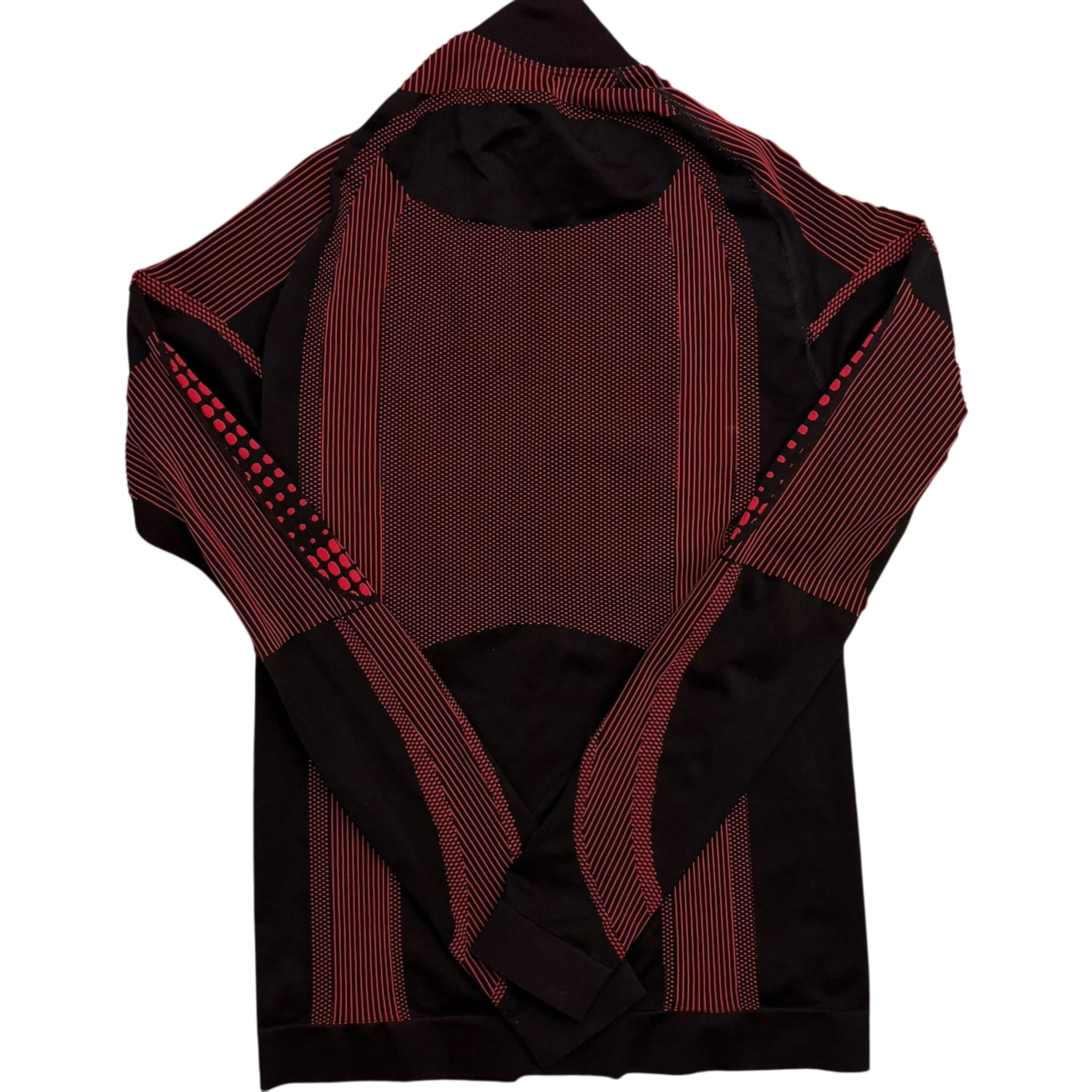 MISBHV Sport Active Quarter-Zip Longsleeve Top Red/Black (Fits M-XL)