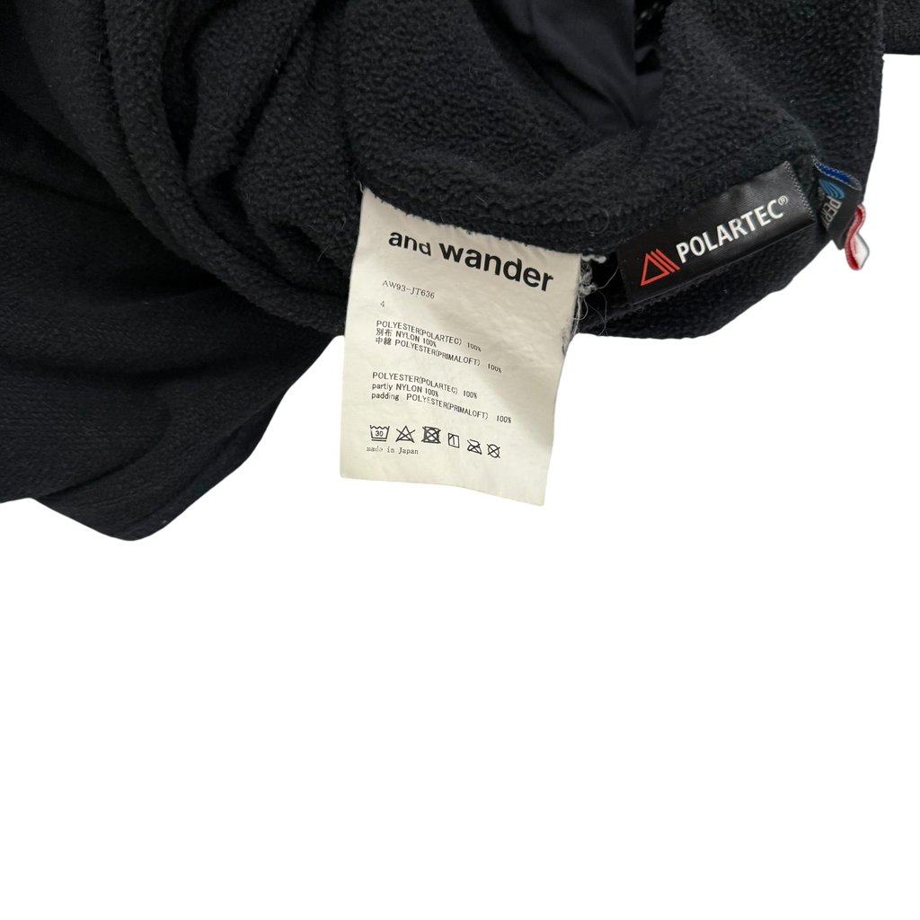 And Wander Top Fleece Jacket Black (Fits M-L)