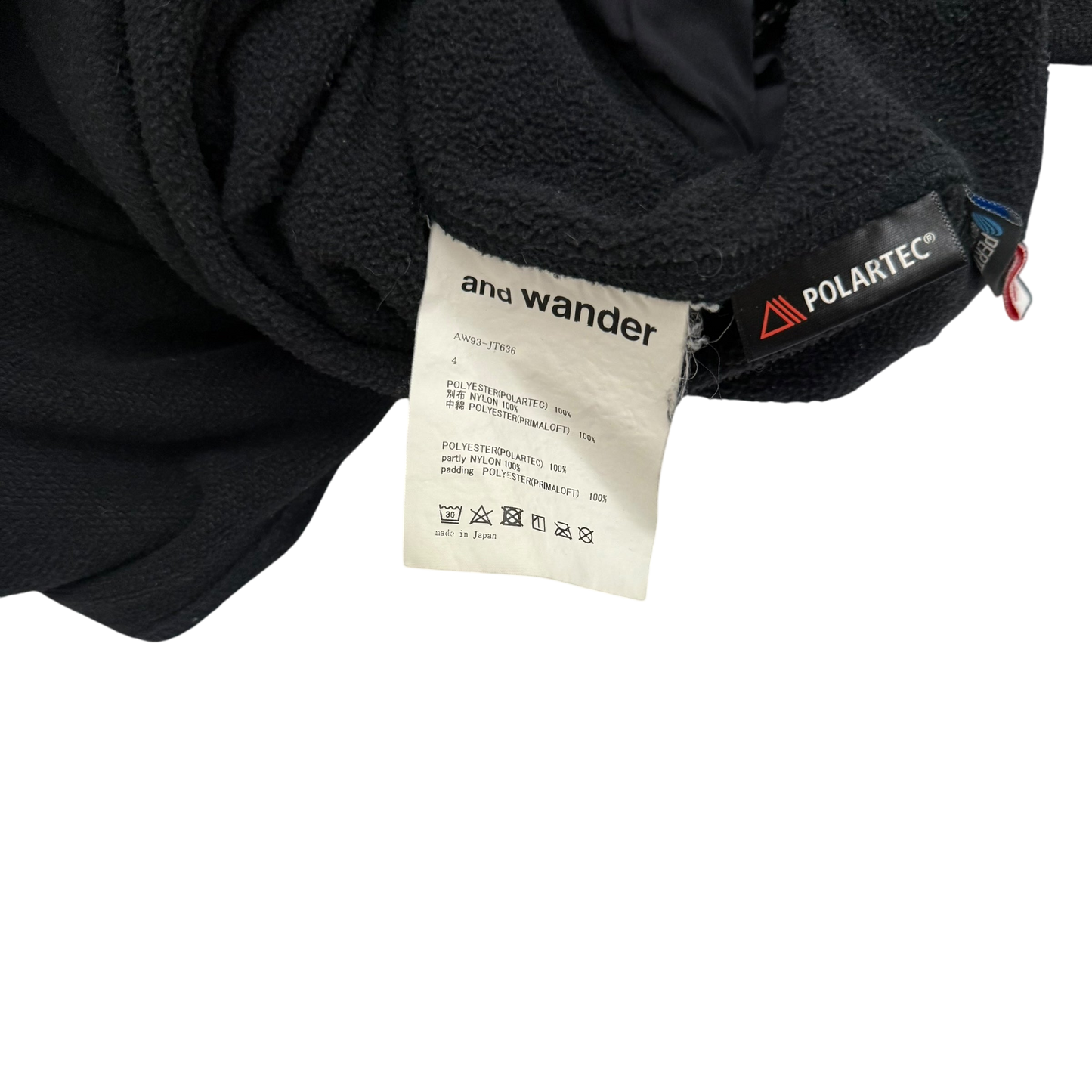 And Wander Top Fleece Jacket Black (Fits M-L)