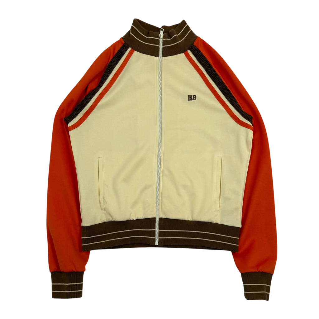 Wales Bonner Percussion Track Jacket Cream/Orange (Fits S-M)