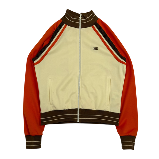 Wales Bonner Percussion Track Jacket Cream/Orange (Fits S-M)