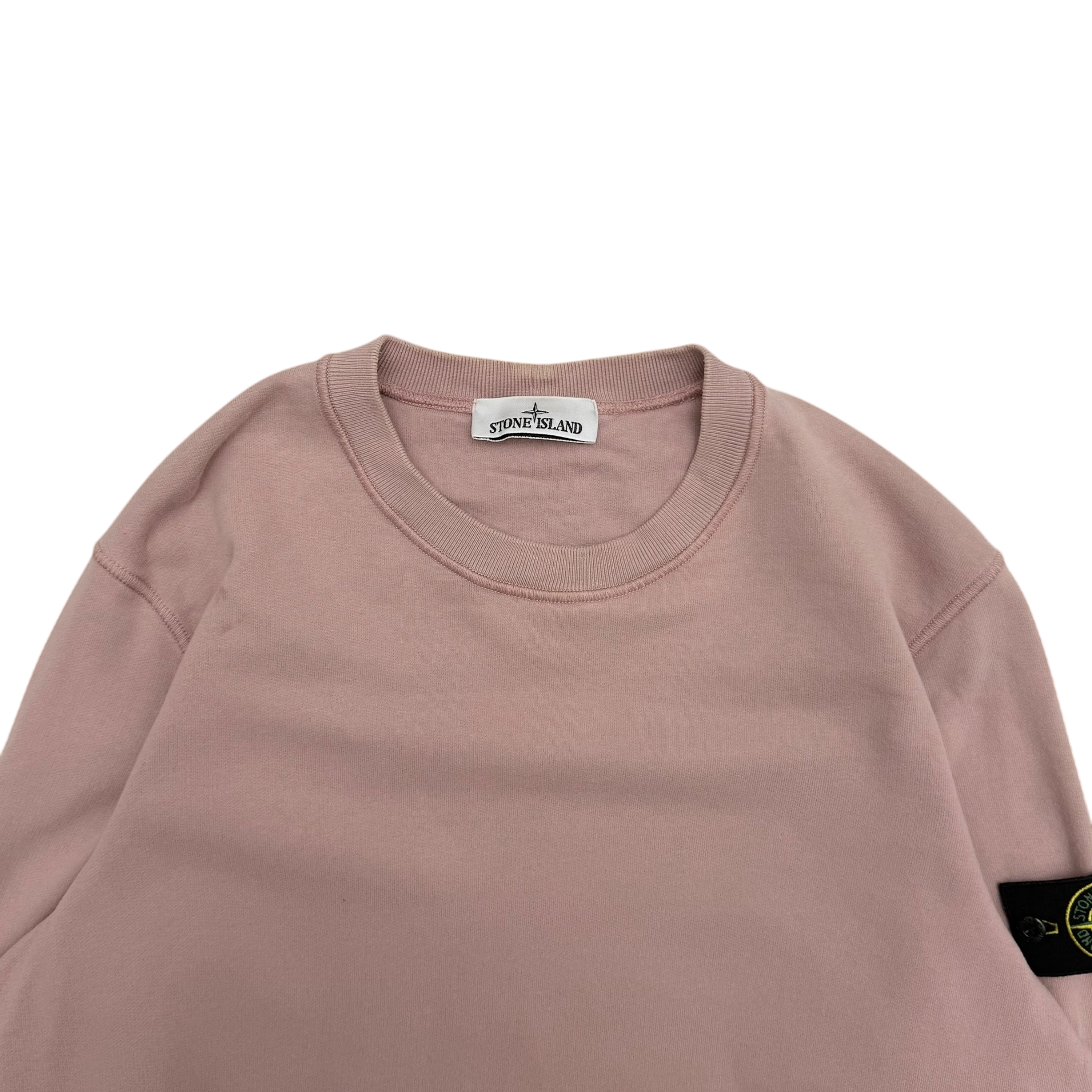 Stone Island Crewneck Sweatshirt Light Pink (Fits M-L)