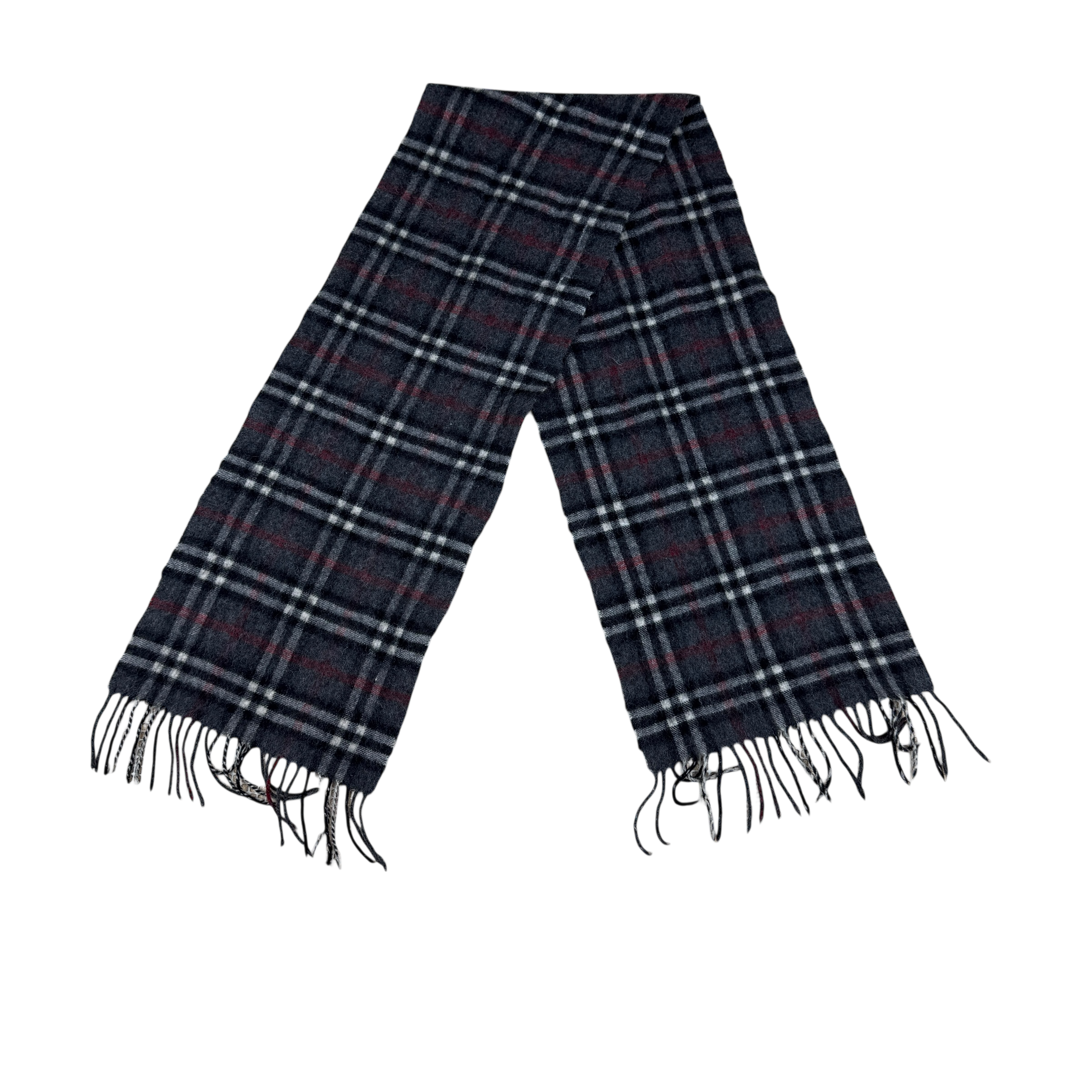 Burberry Wool Nova Check Scarf Grey