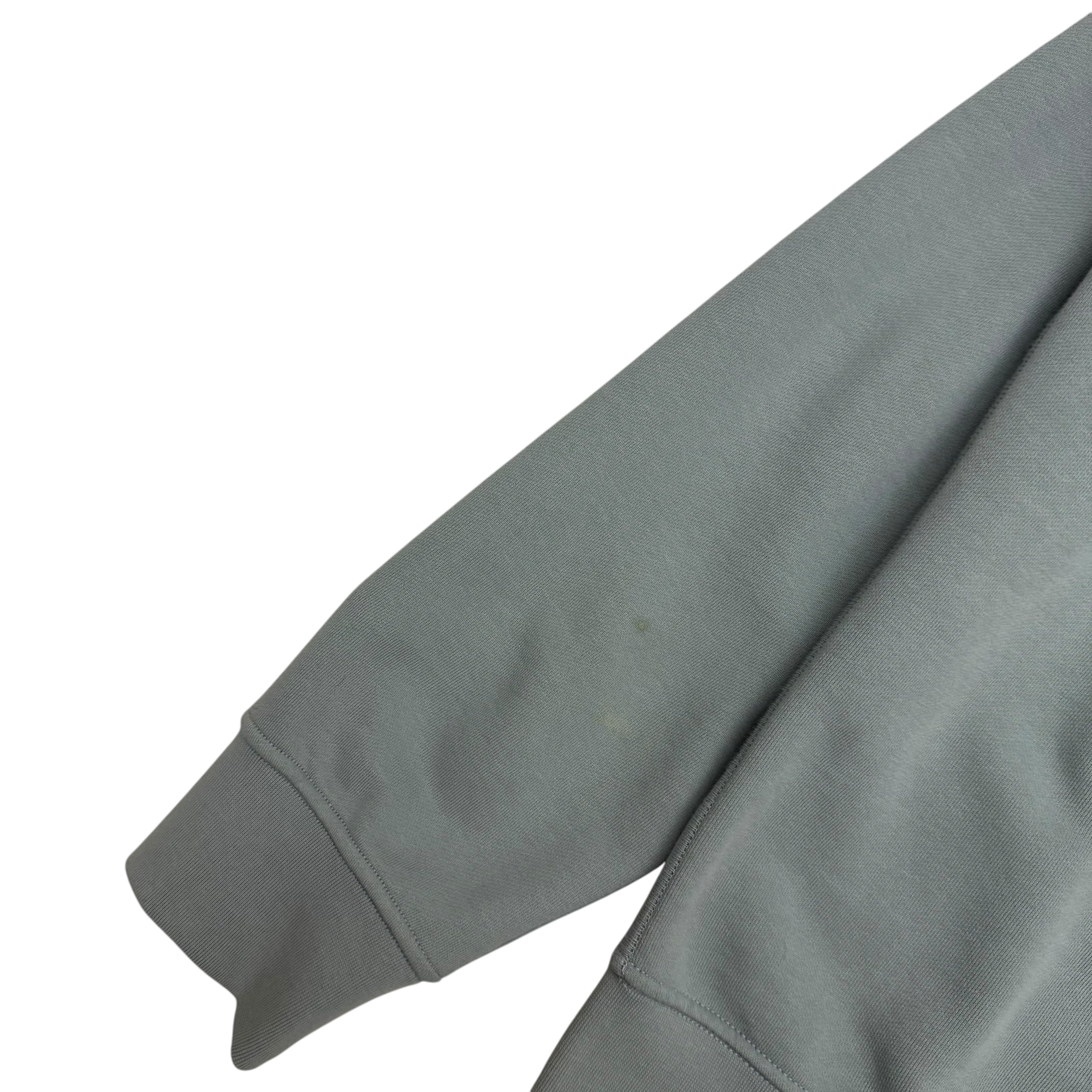 Stone Island Garment-Dyed Quarter-Zip Sweatshirt Light Blue (Fits L-XL)