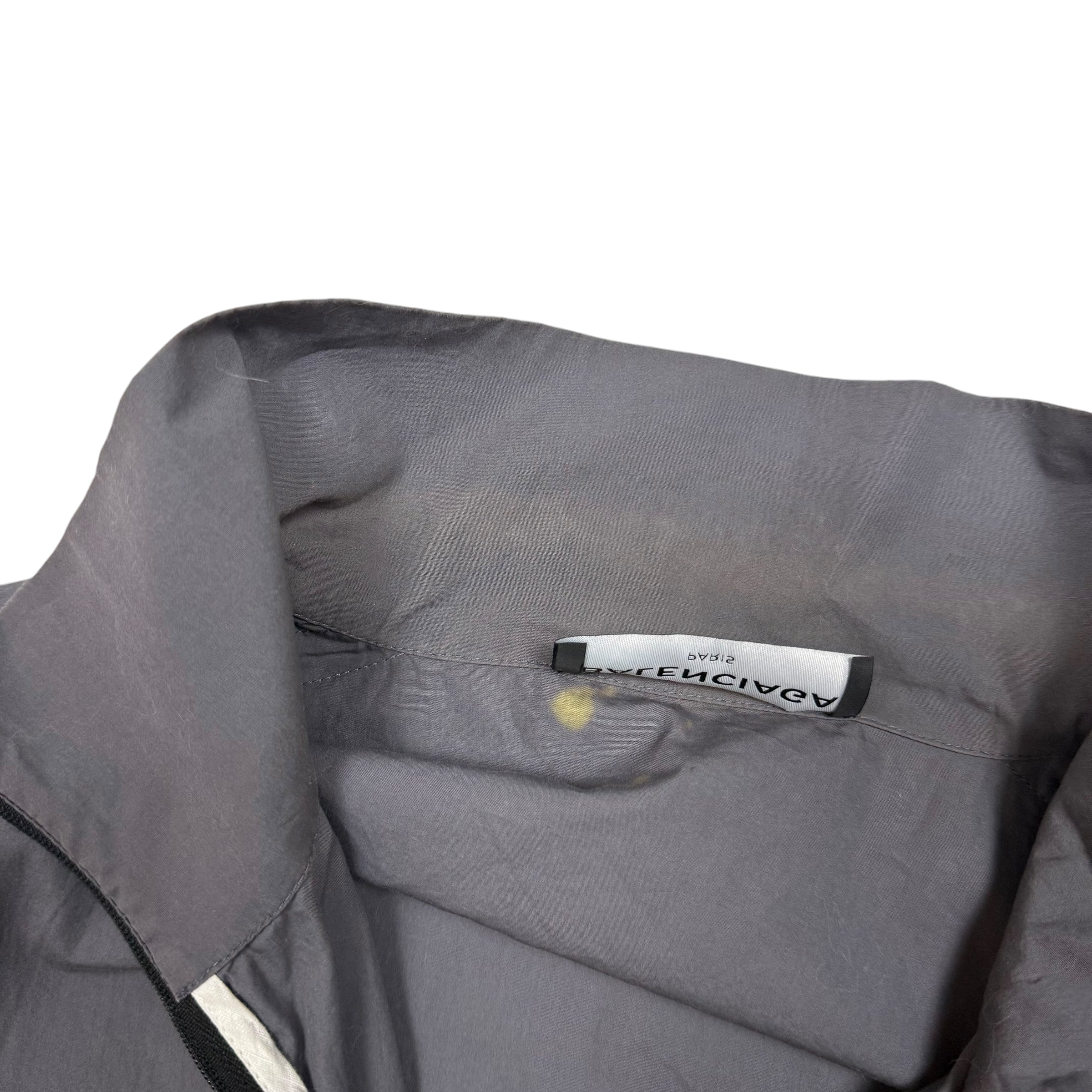 Balenciaga SS18 Logo Colour Block Track Jacket White/Navy/Grey (Fits L-XXL)