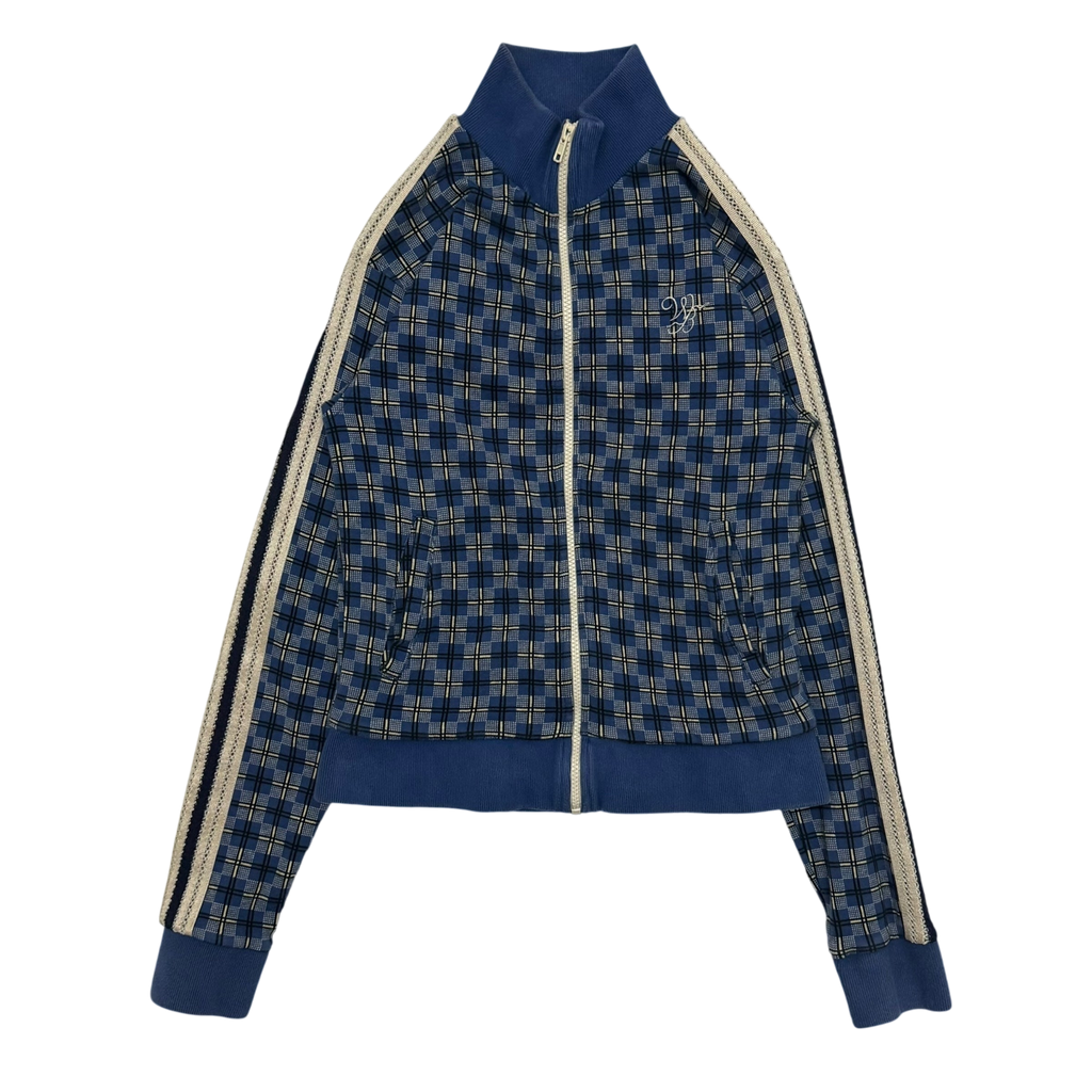 Wales Bonner London Checked Track Jacket Blue (Fits S-M womens)