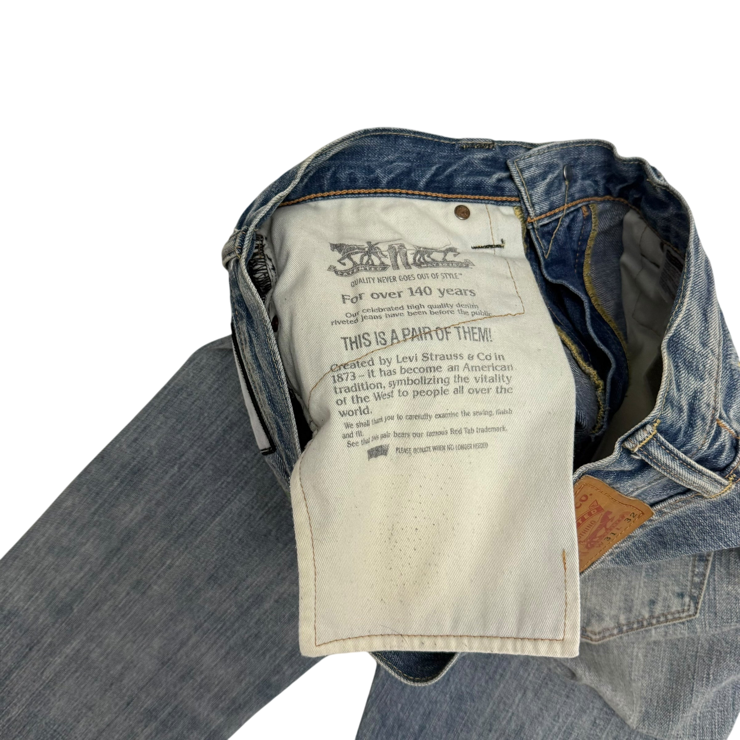 Levi’s 513 Custom Patchwork Jeans (Size 31”)