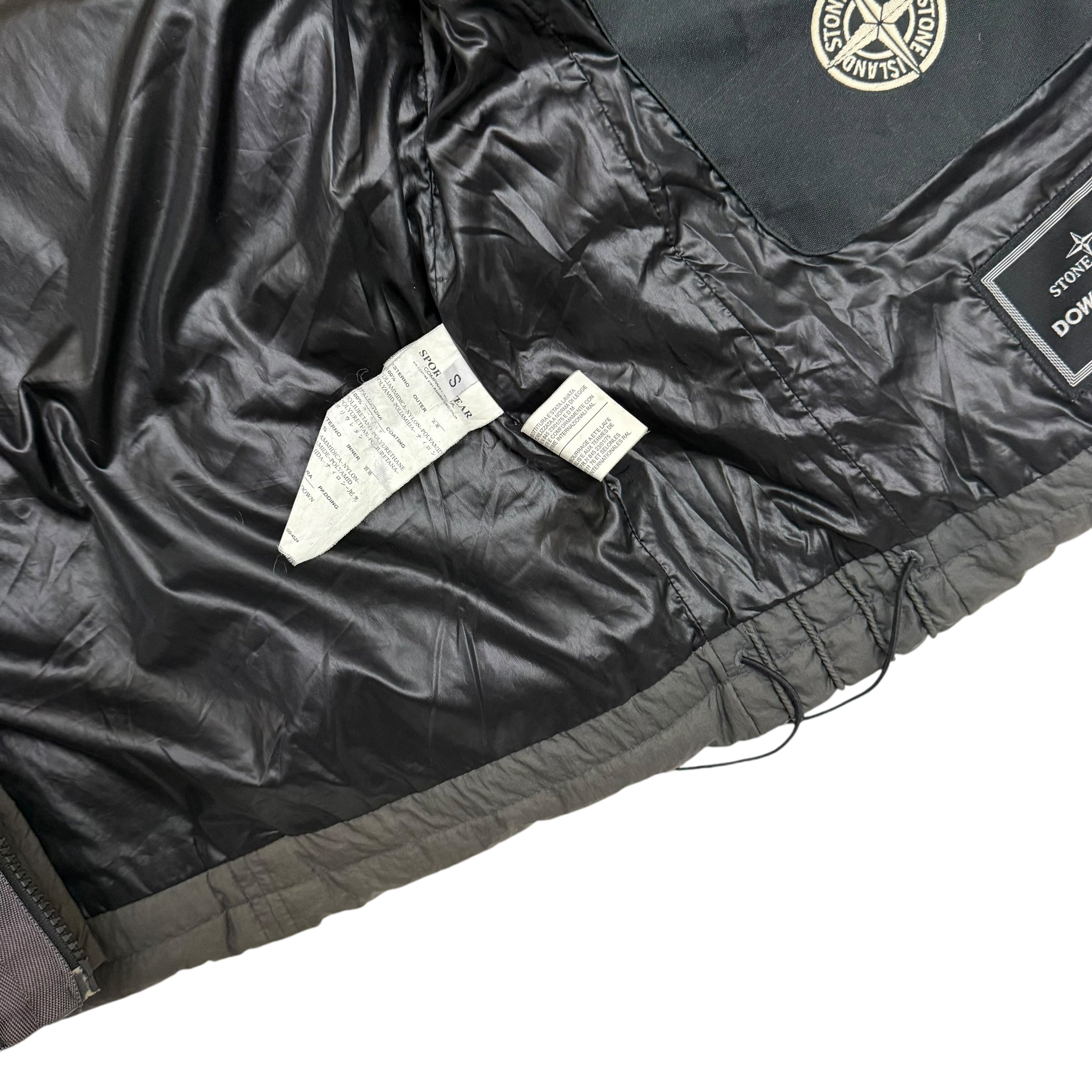 Stone Island AW 2009 Opaque Nylon Tela Down Gilet Brown (Size S)