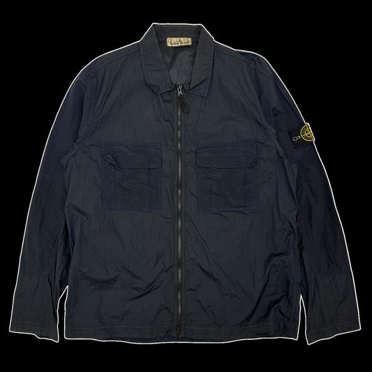 Stone Island Nylon Metal Overshirt Navy (Fits L/XL)