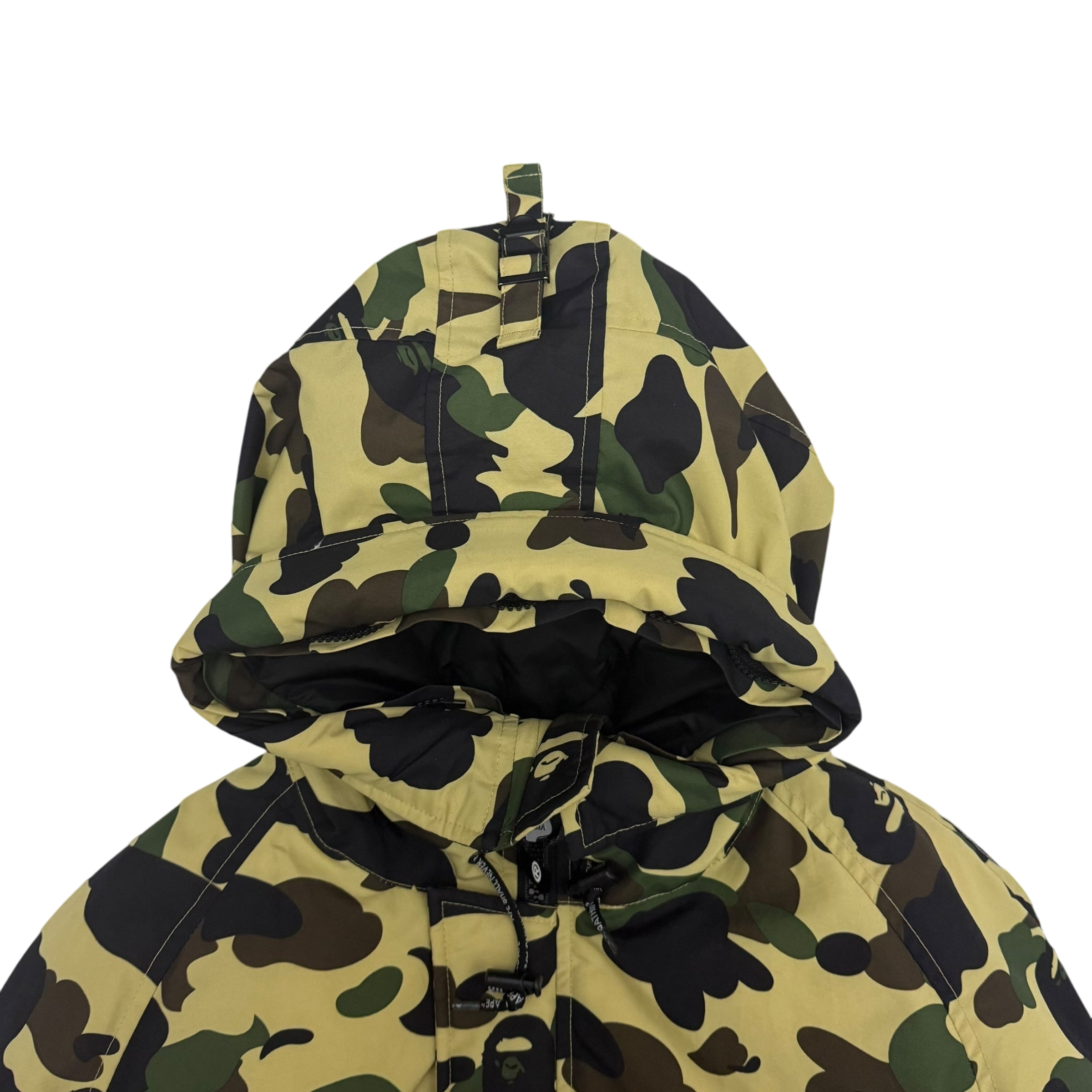 Bape (A Bathing Ape) 1st Camo N-2B Fur-Lined Down Jacket (Size L)