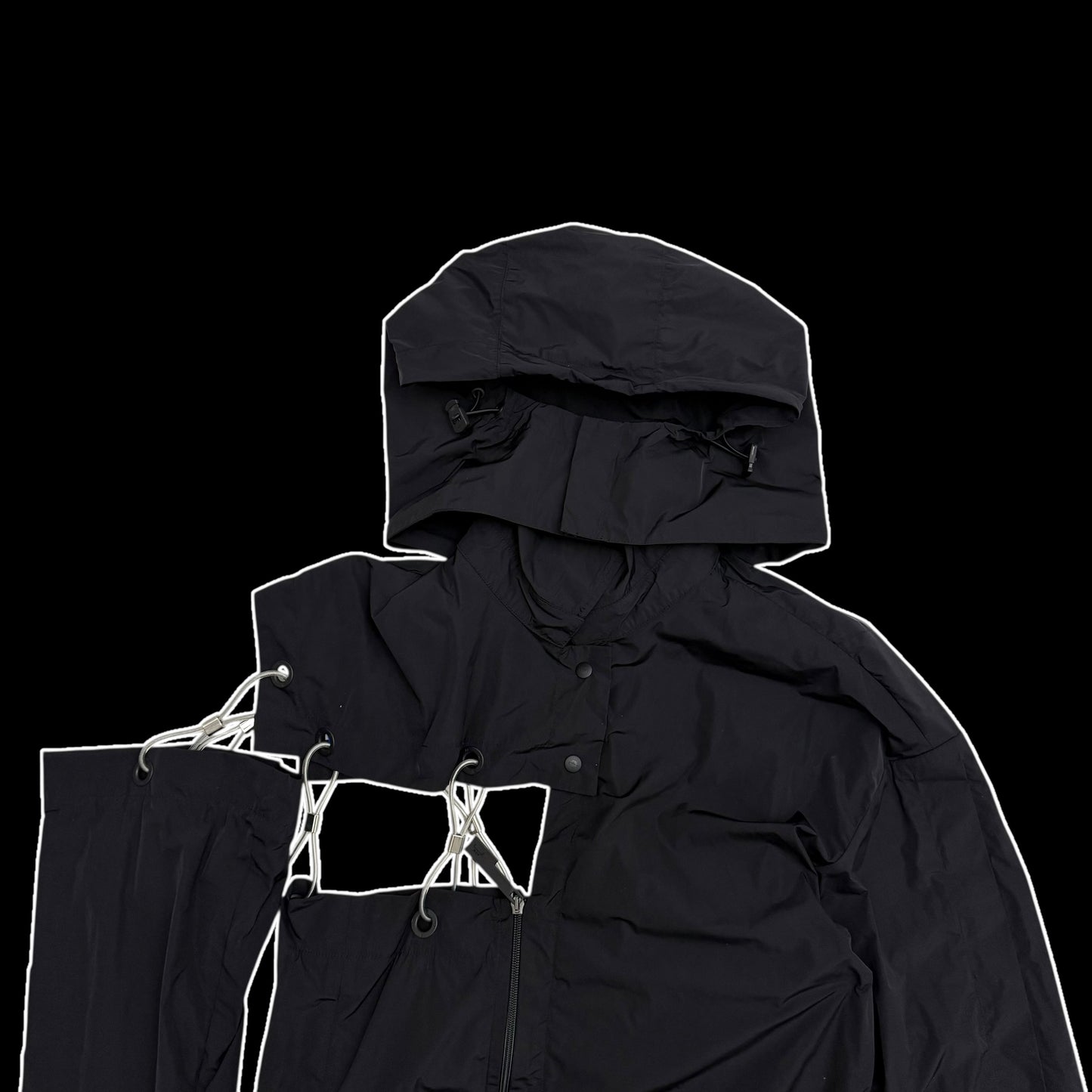 A-COLD-WALL* (ACW) Asymmetrical Nylon Chain Turncoat (Fits S-XL)