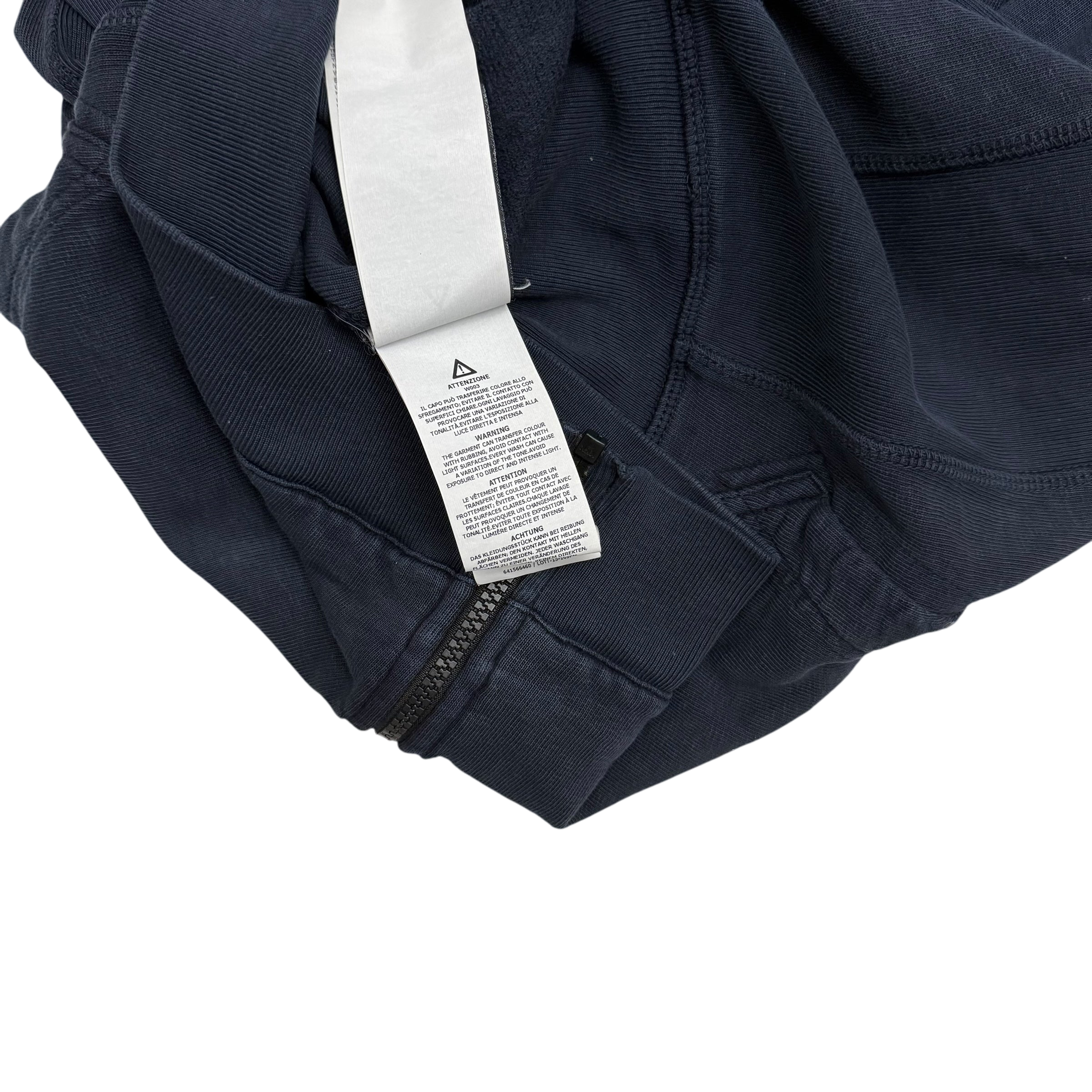 Stone Island Full Zip Sweatshirt Navy(Size XXL)