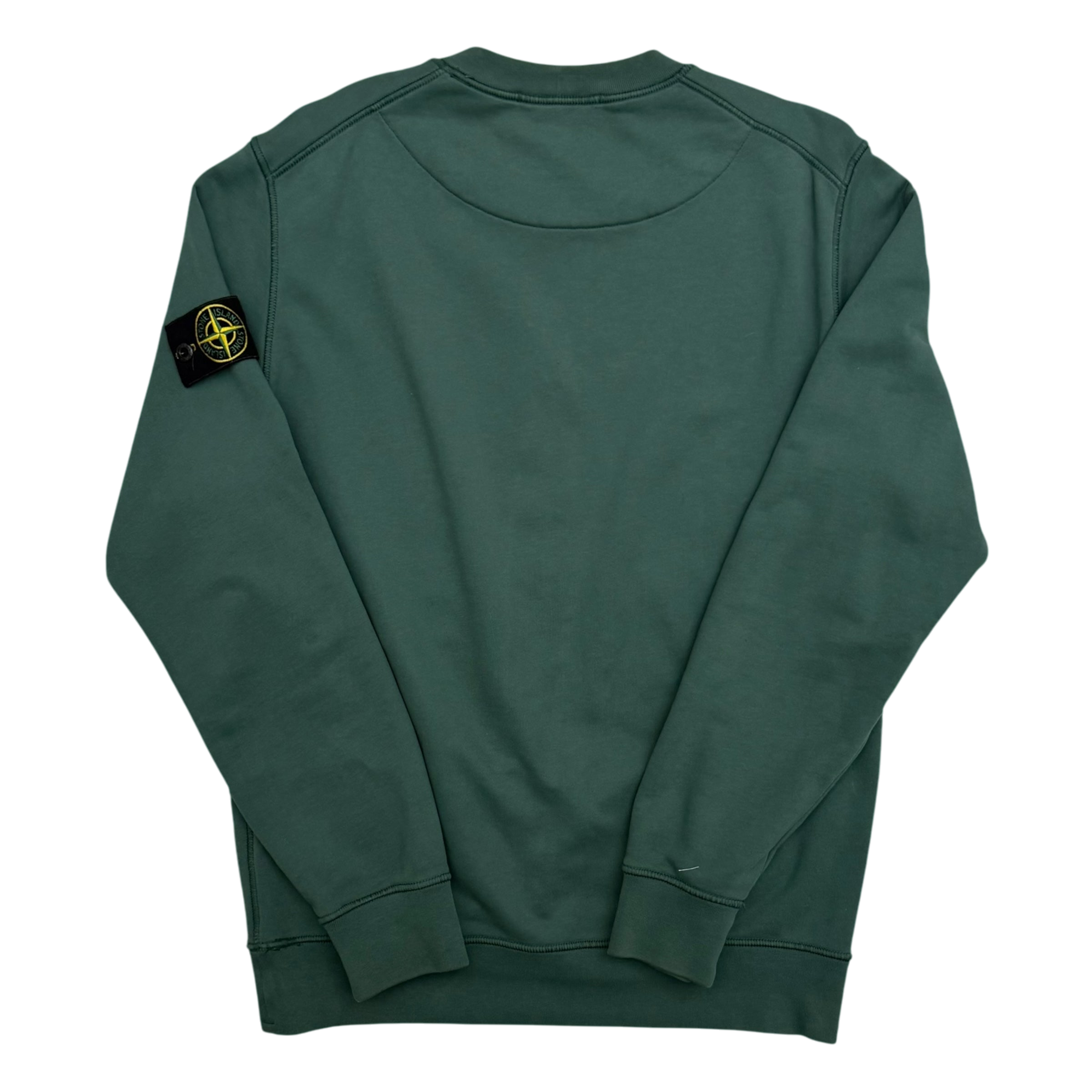 Stone Island Garment-Dyed Crewneck Sweatshirt ‘Petrol Green’ (Fits M-L)