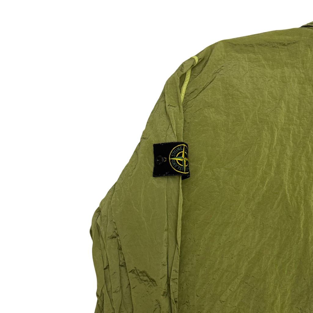 Stone Island Garment-Dyed Nylon Metal Overshirt ‘Lemon Green’ (Fits L-XL)