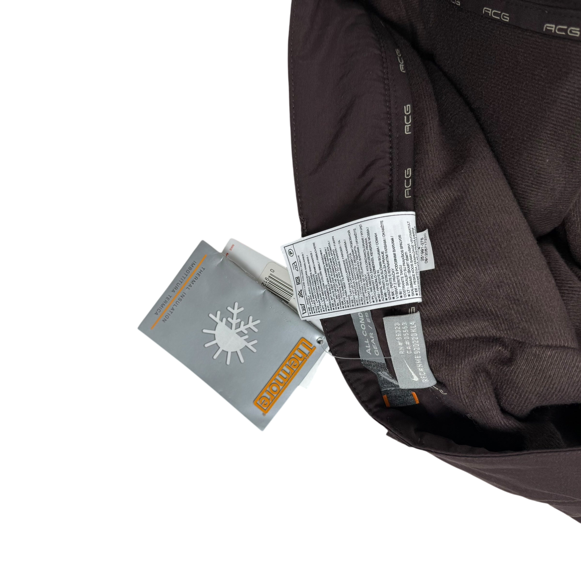 Nike ACG 00s Womens Insulated Cargo Pants Brown (Size 6)