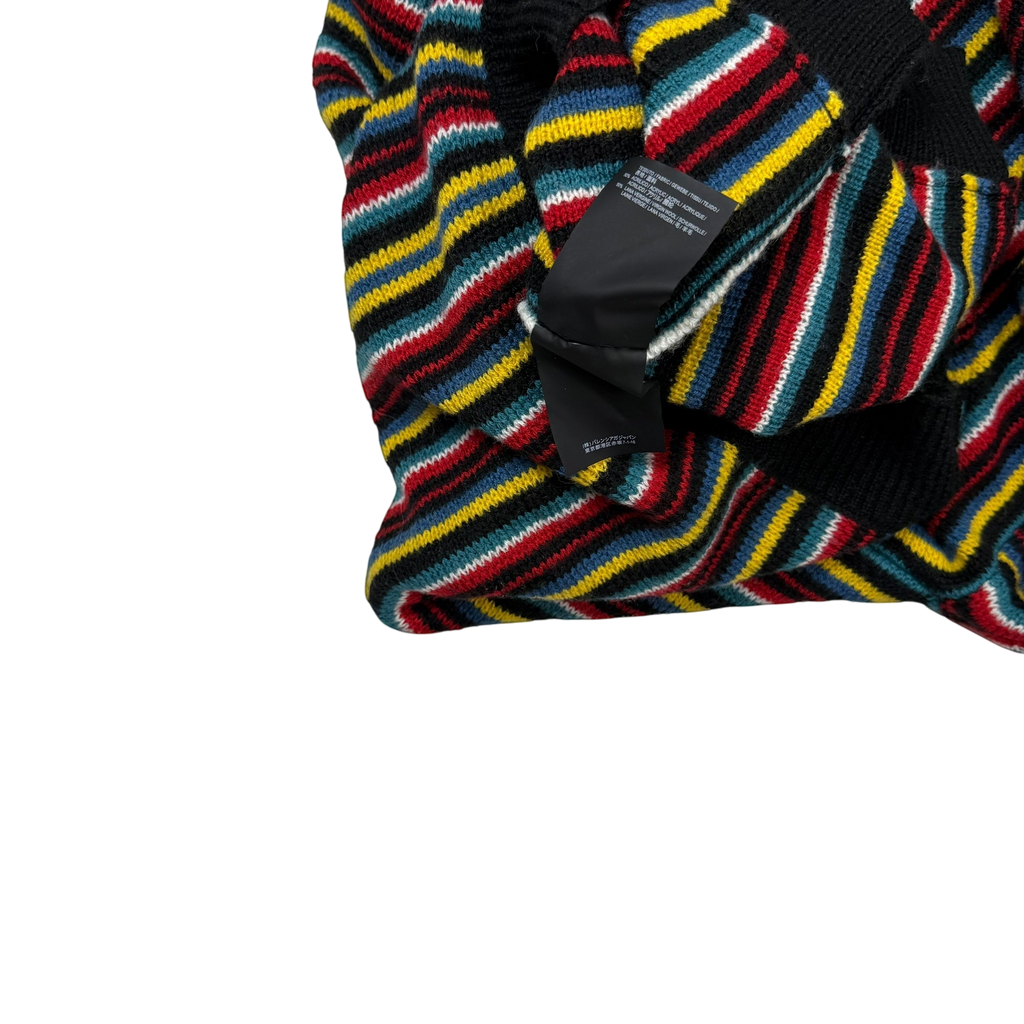 Balenciaga AW18 Oversized Distressed Striped Sweatshirt Multicolour (fits up to XL)