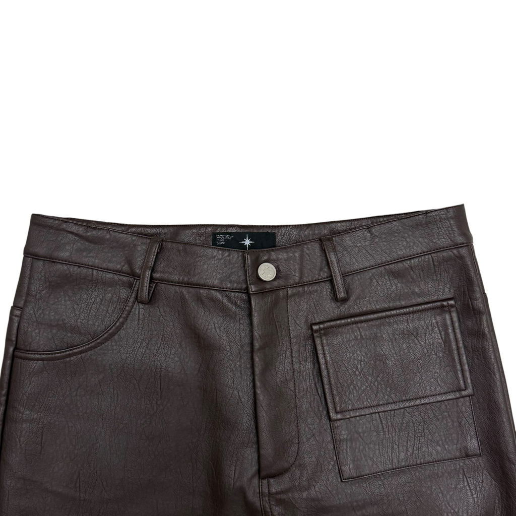 Ranger Cartel SS 2023 Flared Leather Brown Pants (Size L)
