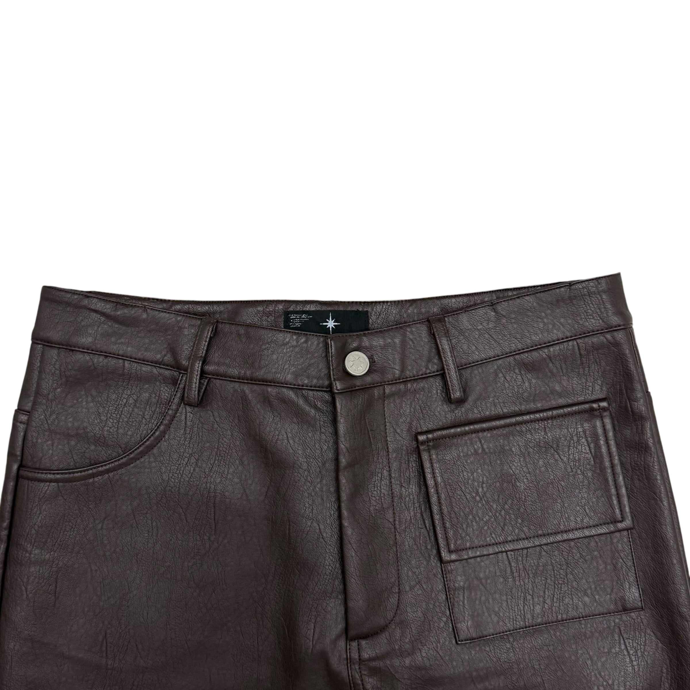 Ranger Cartel SS 2023 Flared Leather Brown Pants (Size L)