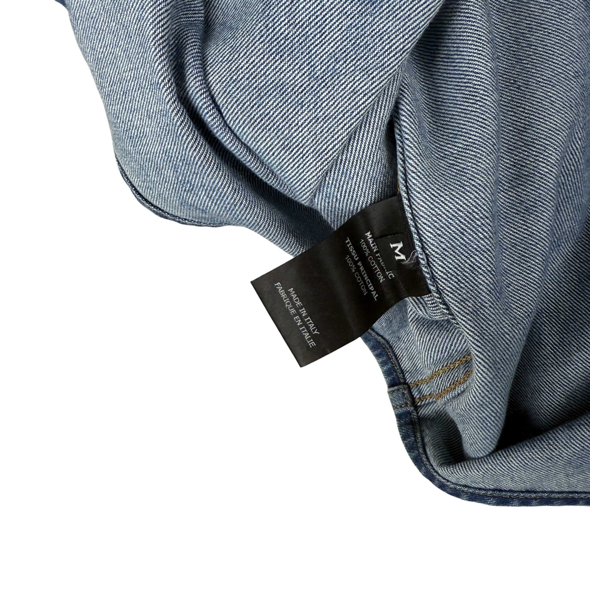 Vetements All Over Logo Denim Overshirt (Fits M-L)