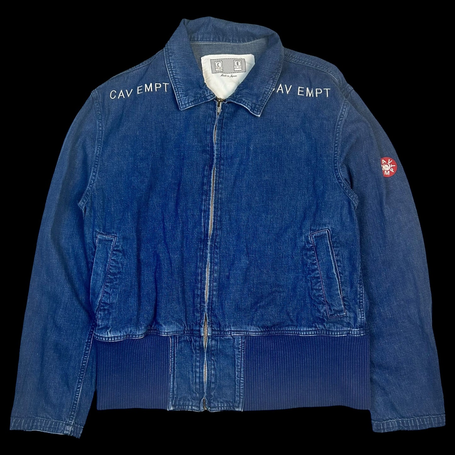 Cav Empt Denim Zip Up Jacket (Size M)