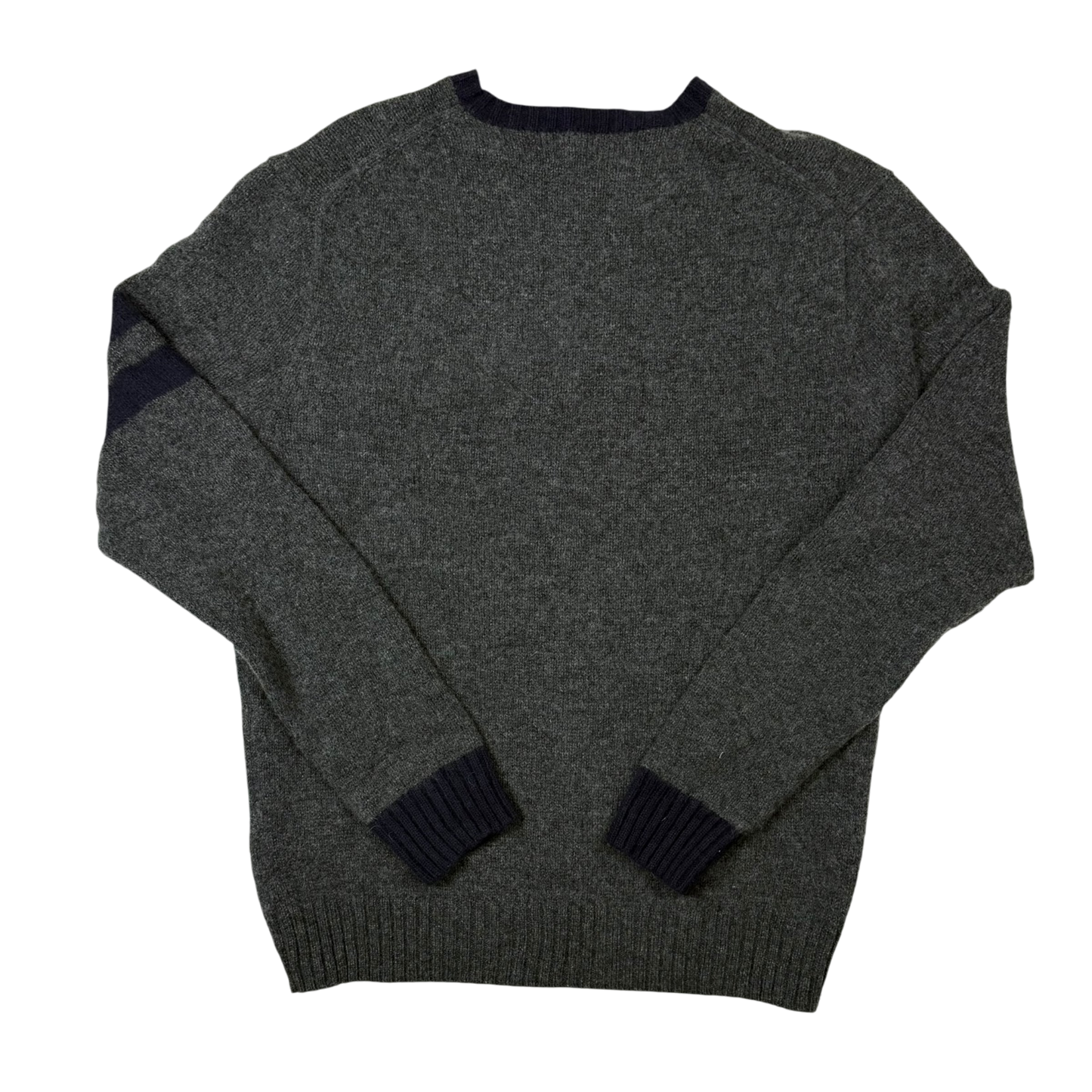 Polo Ralph Lauren ‘Geaky Bear’ Intarsia Knit Wool Sweatshirt Grey (fits M-L)