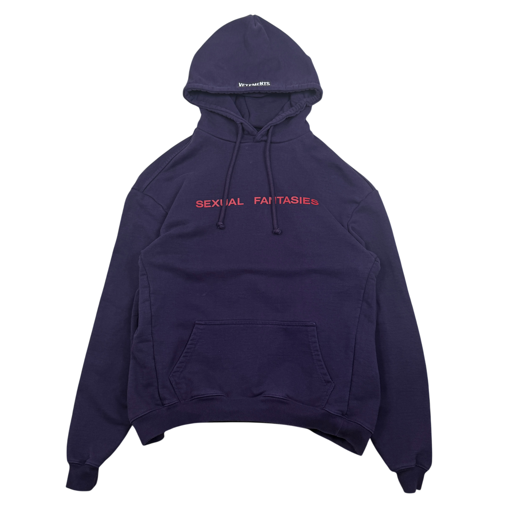Vetements AW17 ‘Sexual Fantasies’ Oversized Hoodie Purple (Size XS)