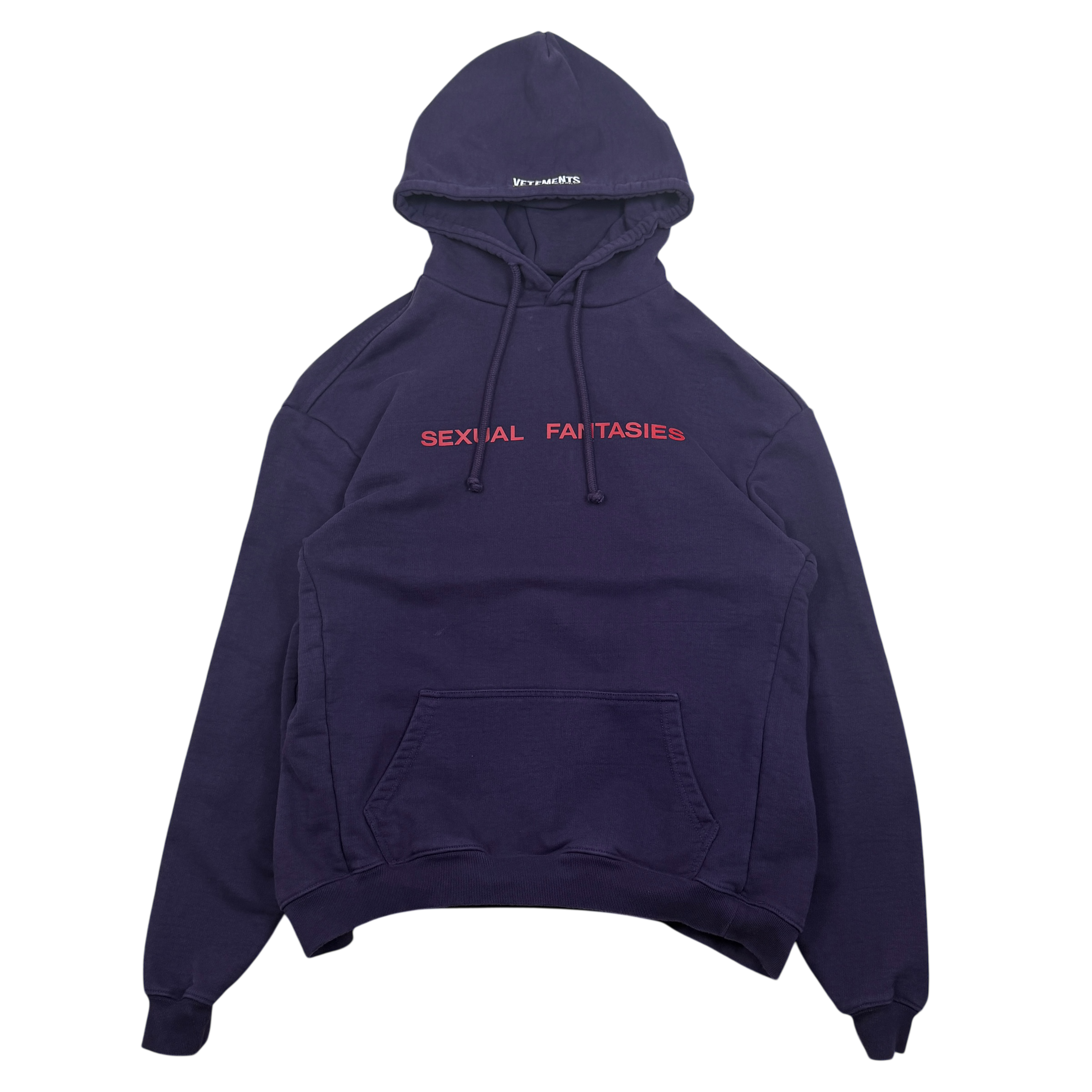 Vetements AW17 ‘Sexual Fantasies’ Oversized Hoodie Purple (Size XS)
