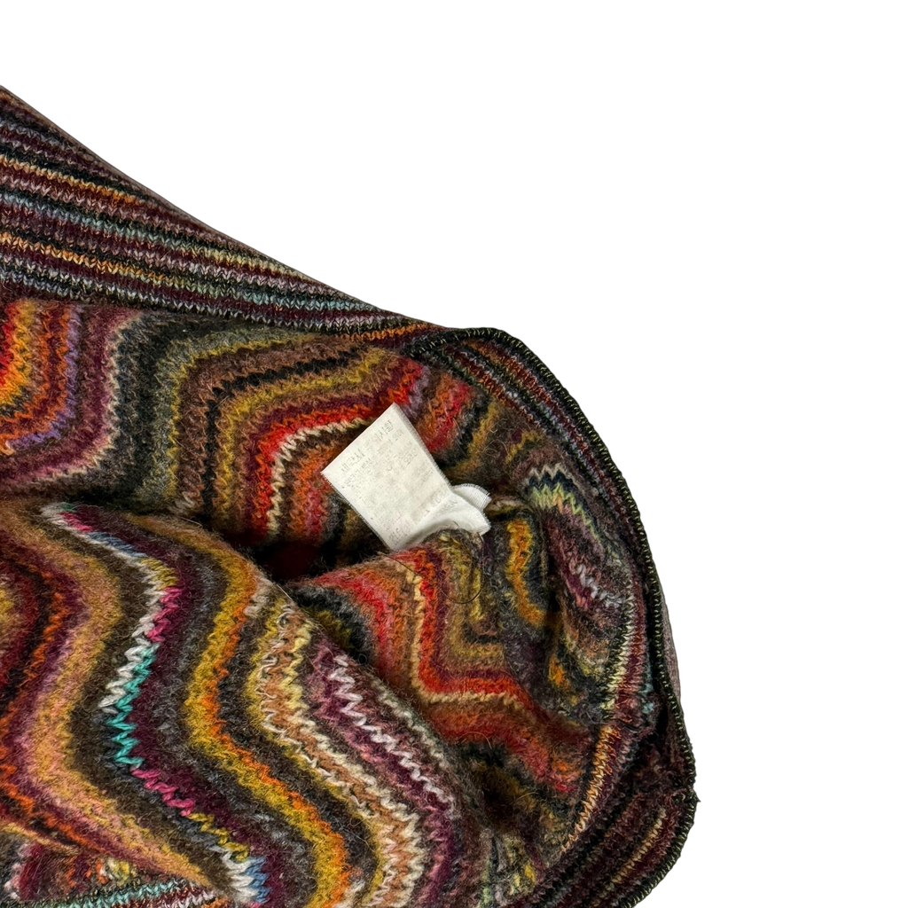 Missoni Vintage Polo Wool Knit Sweatshirt Multicolour (Size L)