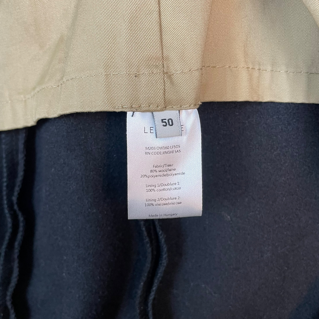 Lemaire Wool Bomber Jacket Navy (Size 50/L)