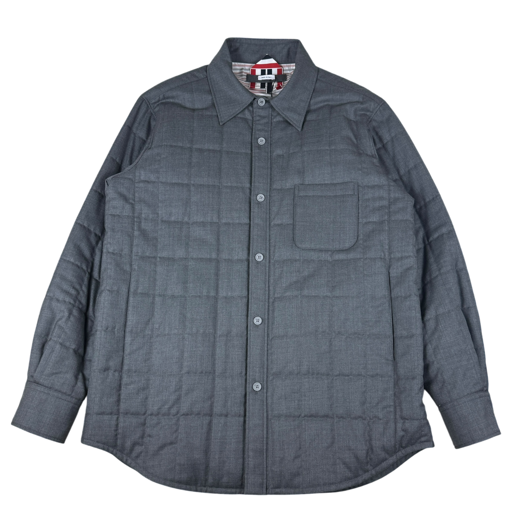 Thom Browne Wool Padded Down Jacket Grey (Size 3/L)