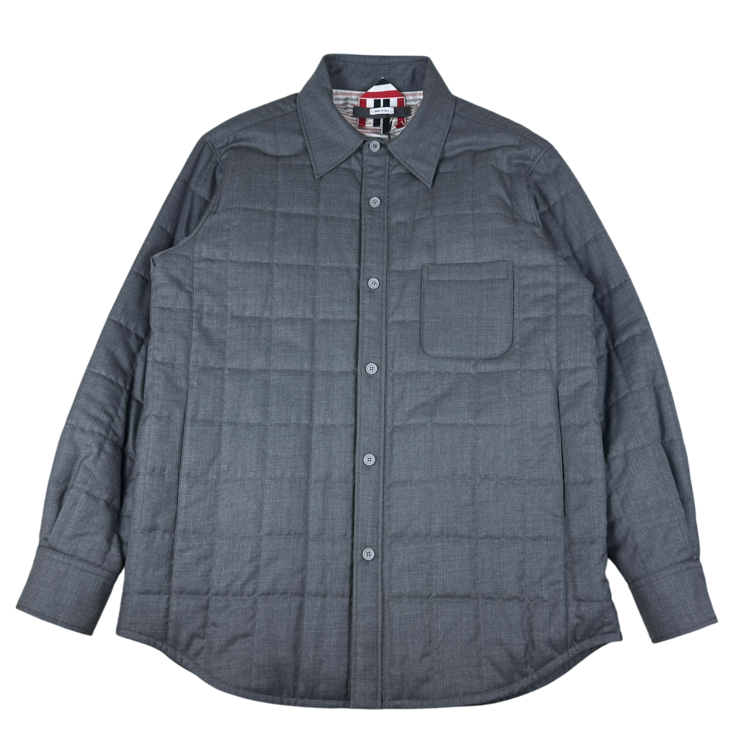 Thom Browne Wool Padded Down Jacket Grey (Size 3/L)