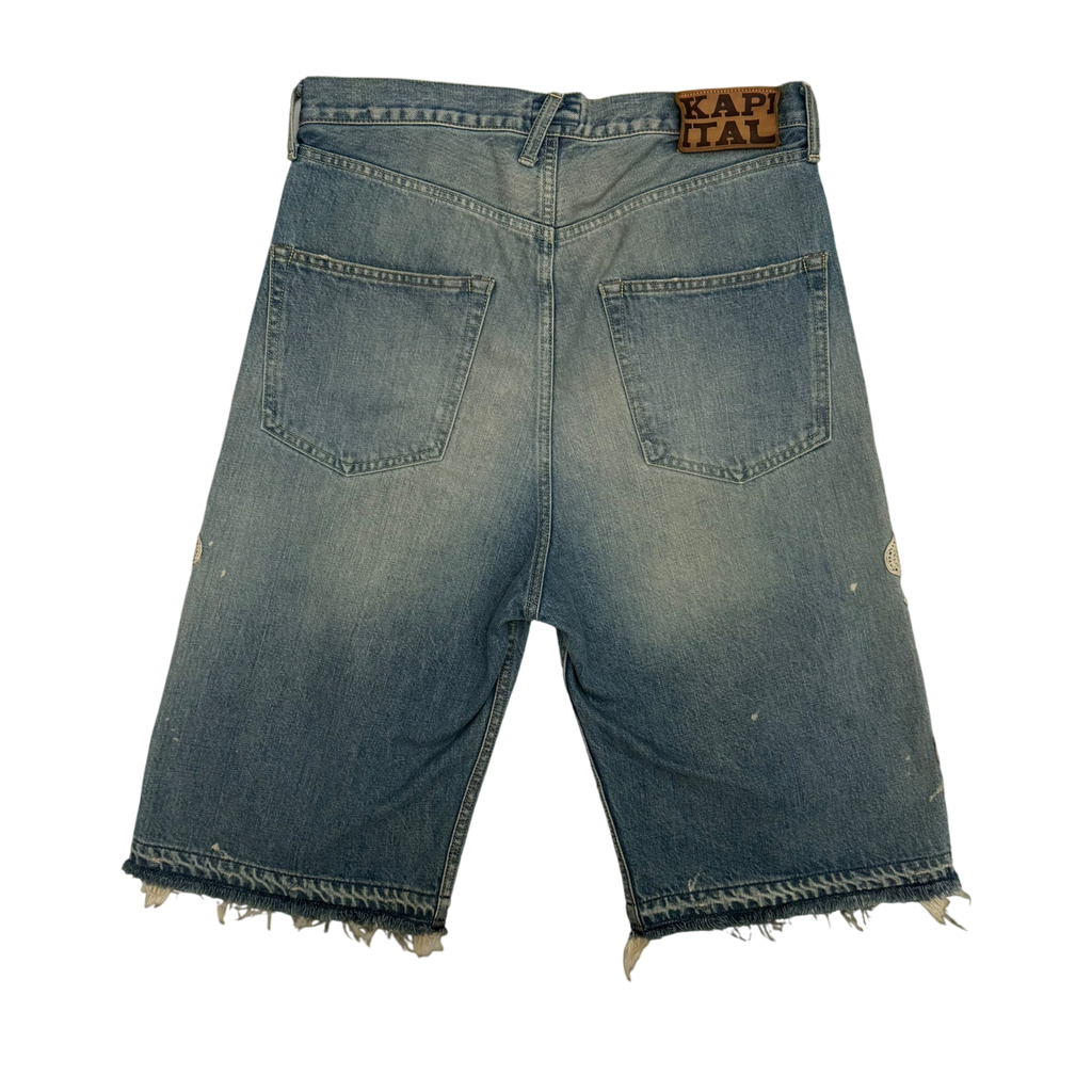 Kapital 14oz 5P Bone Denim Shorts (Size 32”)