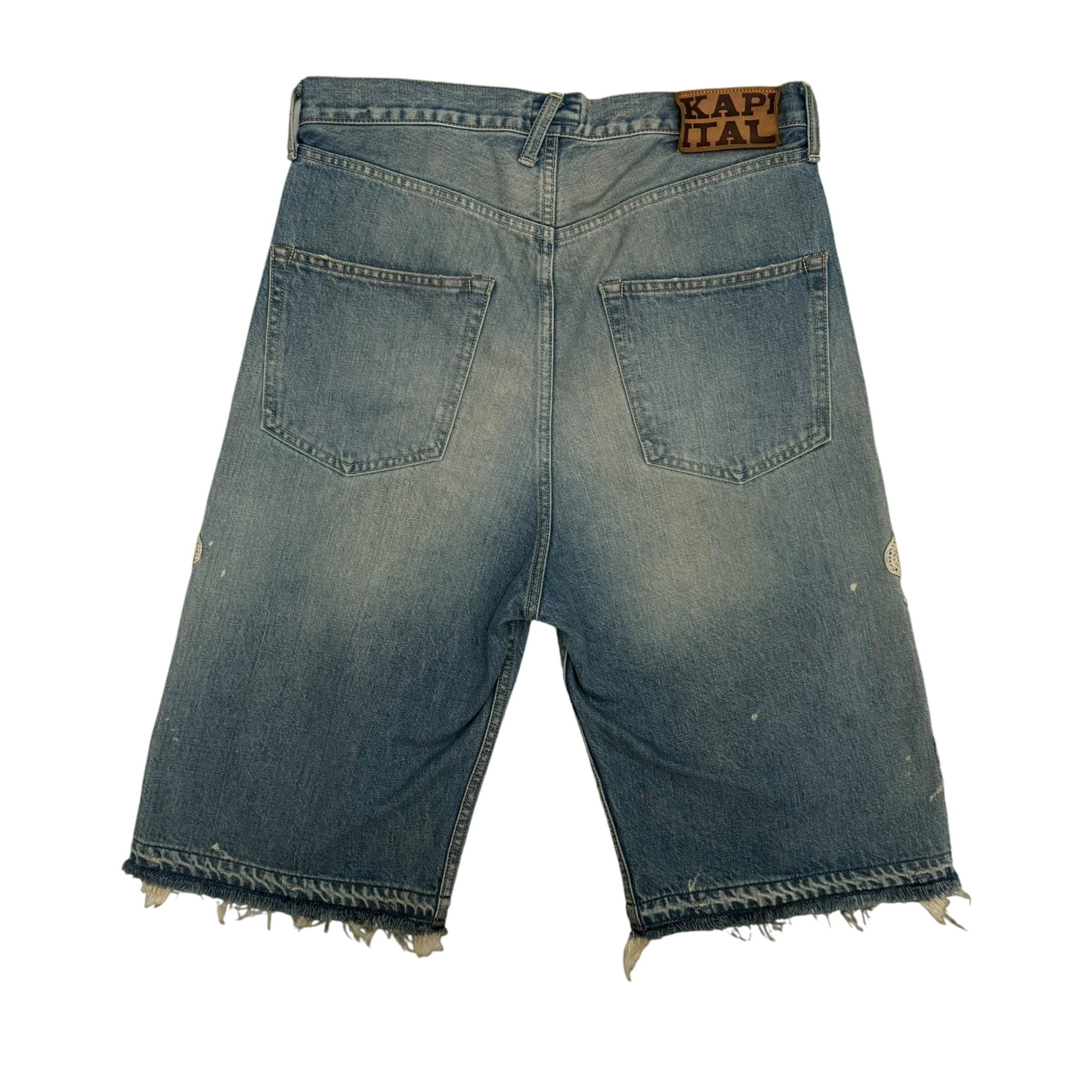 Kapital 14oz 5P Bone Denim Shorts (Size 32”)