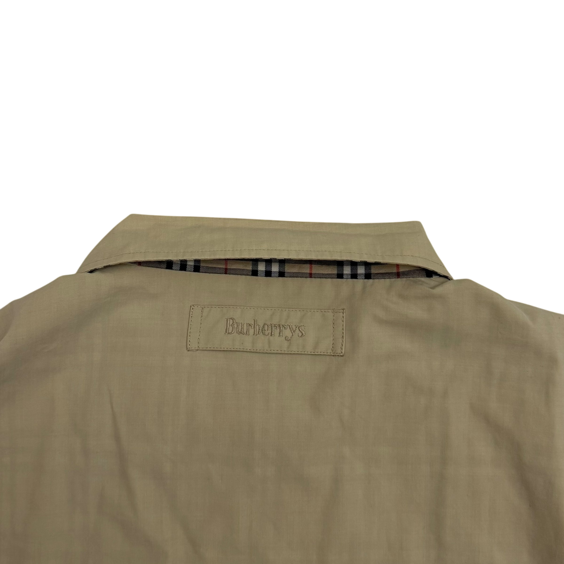 Burberry 90s Nova Check Reversible Harrington Jacket Beige (Fits XL)