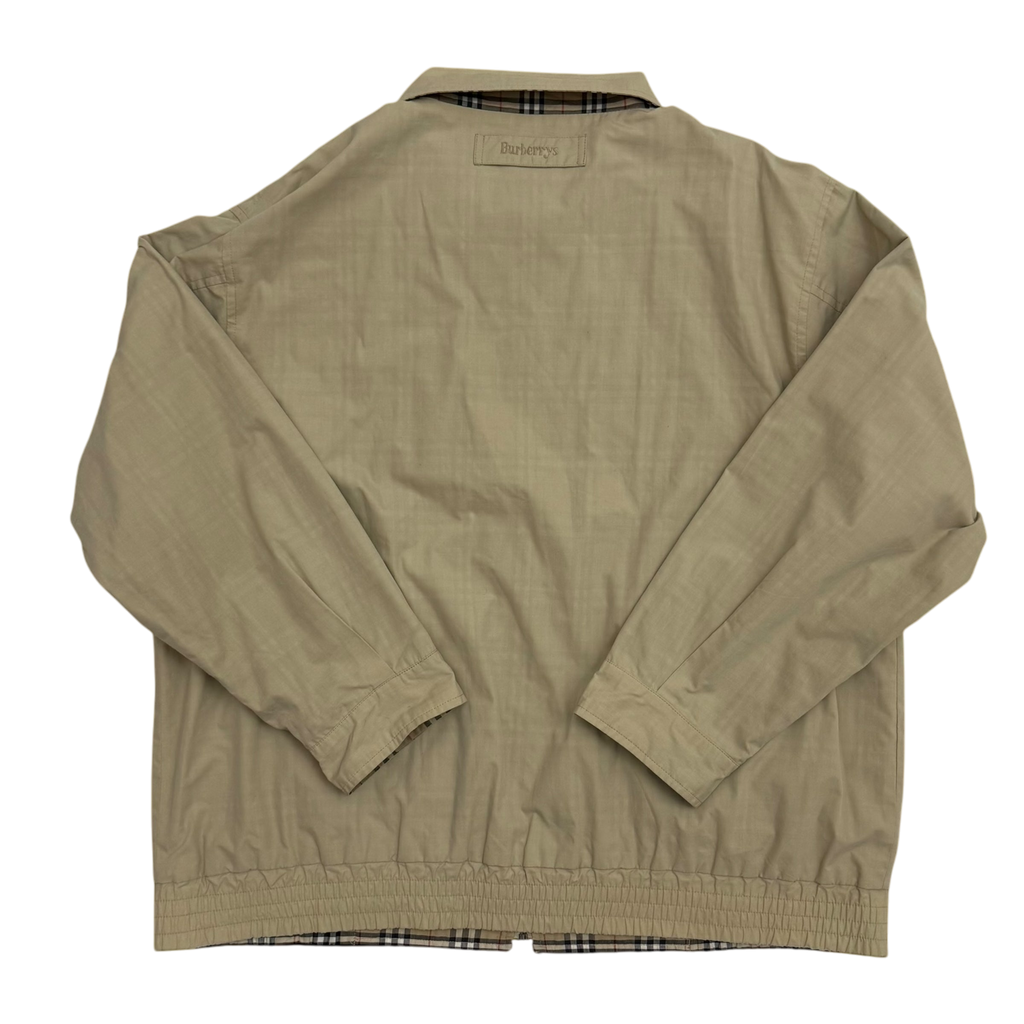 Burberry 90s Nova Check Reversible Harrington Jacket Beige (Fits XL)