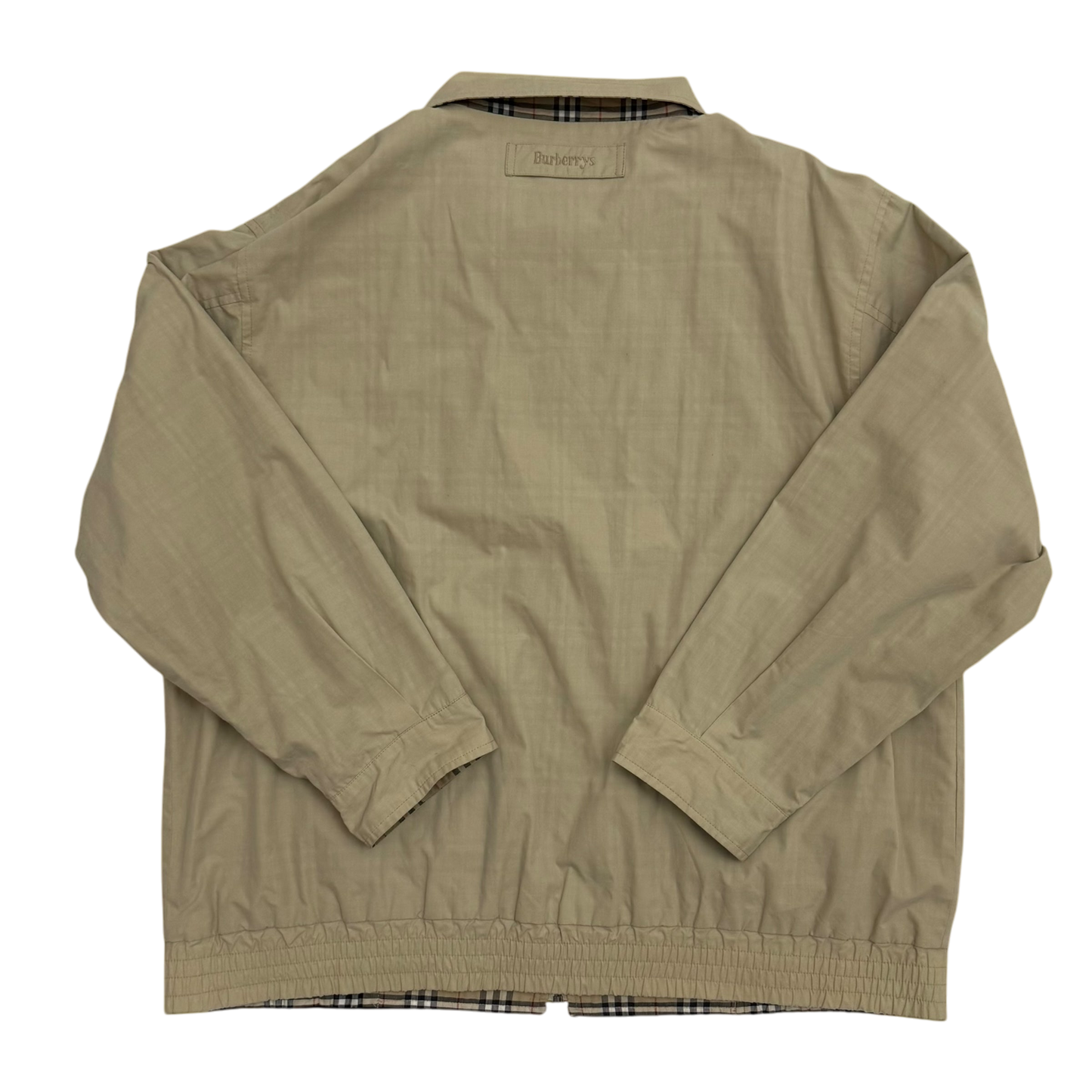 Burberry 90s Nova Check Reversible Harrington Jacket Beige (Fits XL)