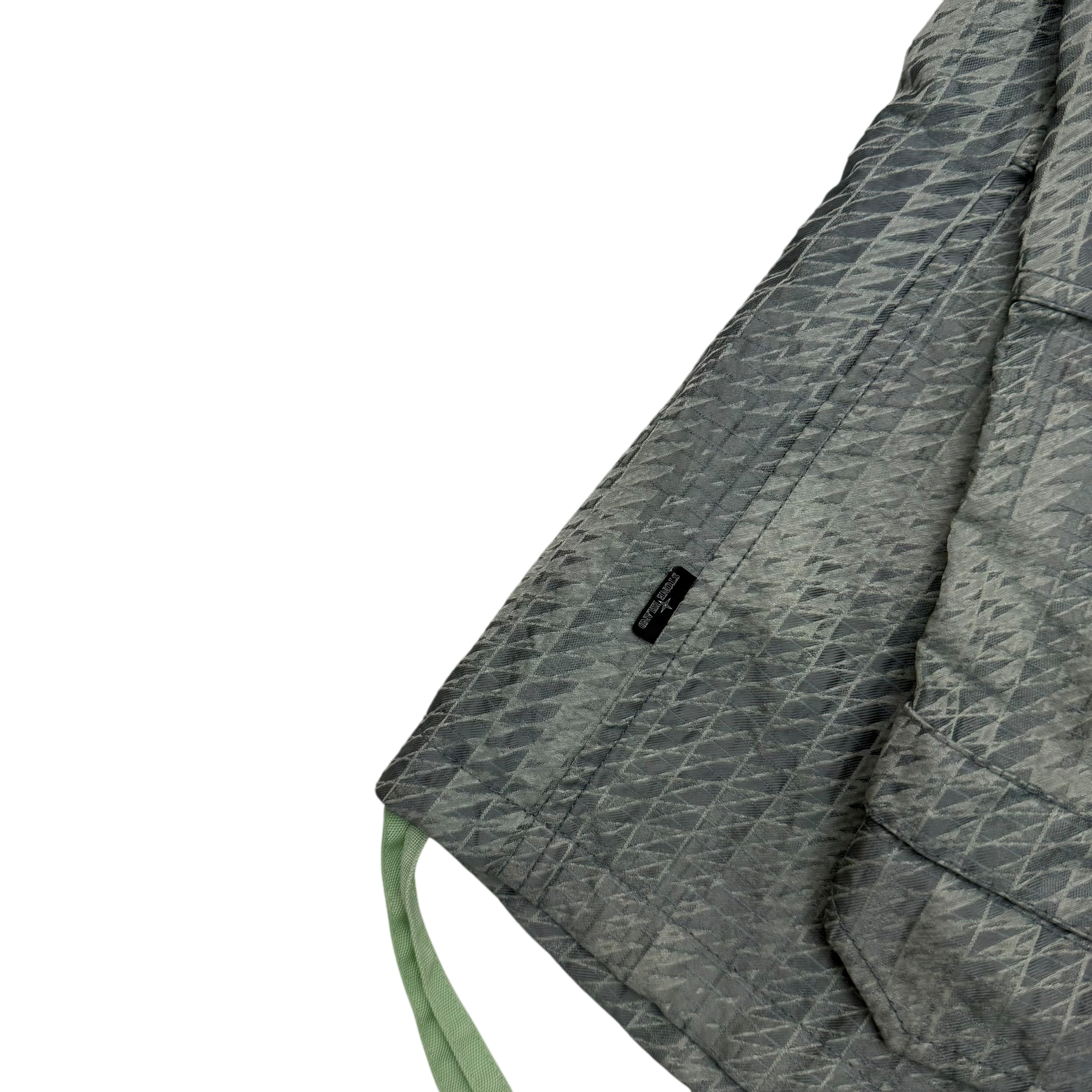 Stone Island Shadow Project SS 2016 Jacquard Nylon Jacket Grey / Green (Size L)