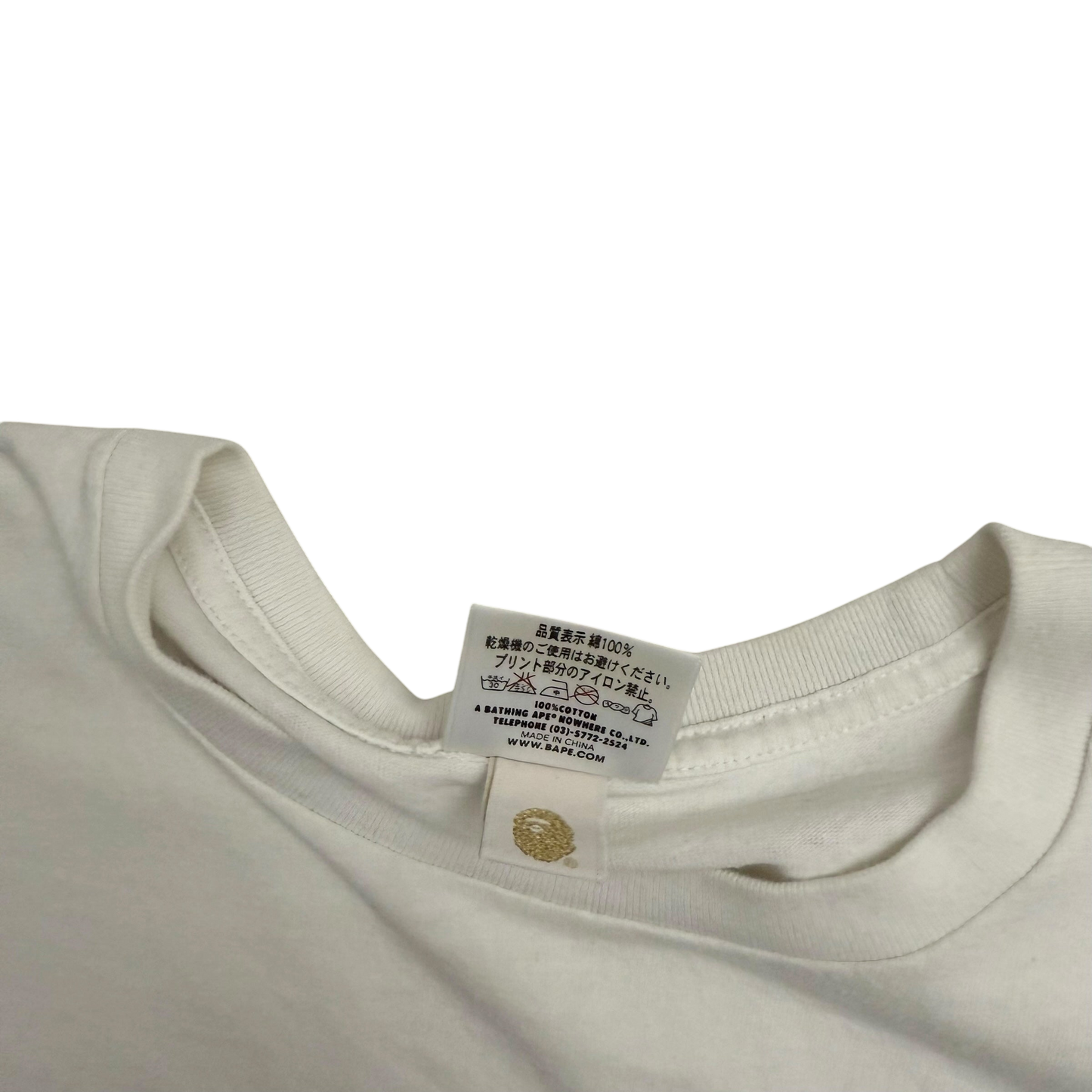 BAPE (A Bathing Ape) Camo Ape T-Shirt White (Size S)