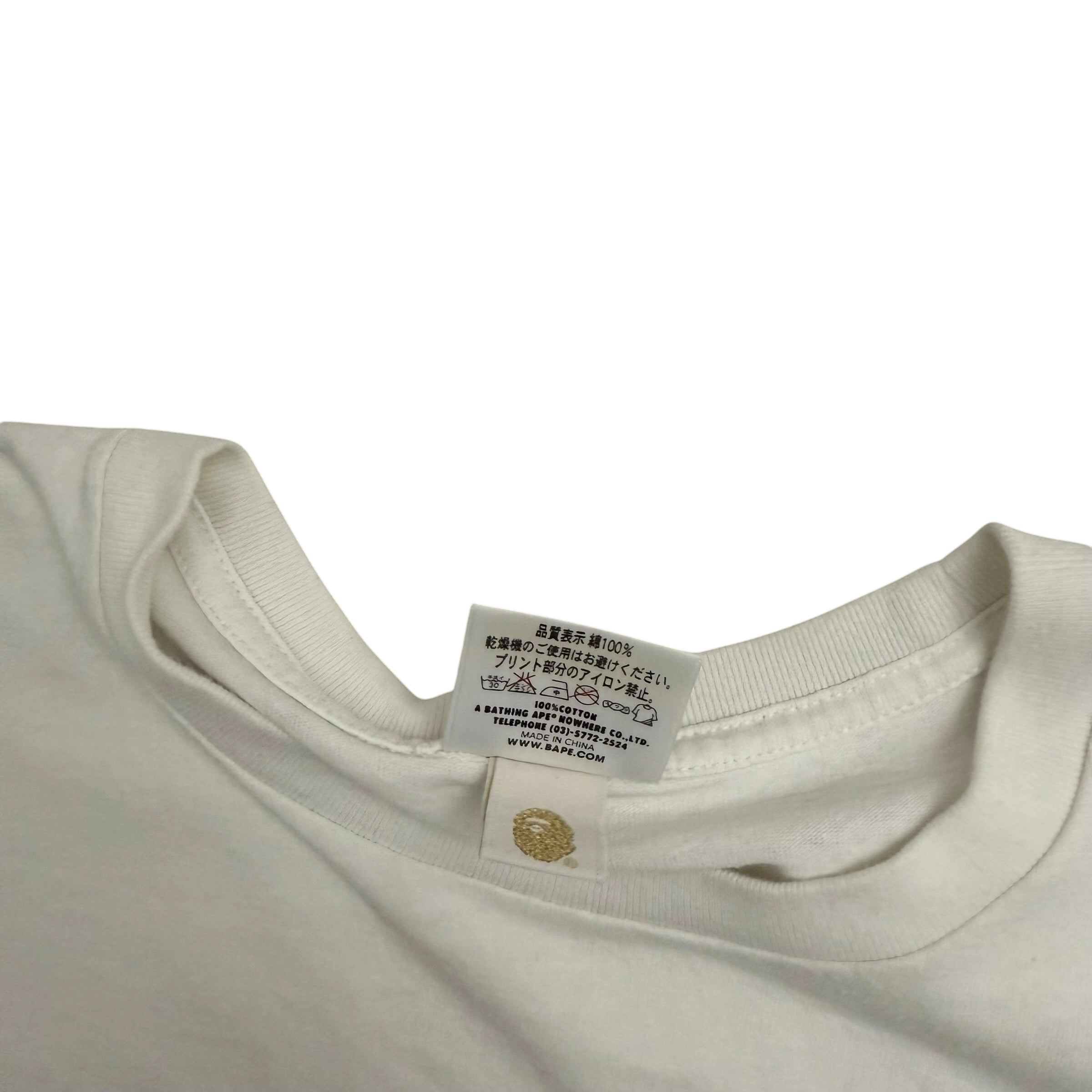 BAPE (A Bathing Ape) Camo Ape T-Shirt White (Size S)