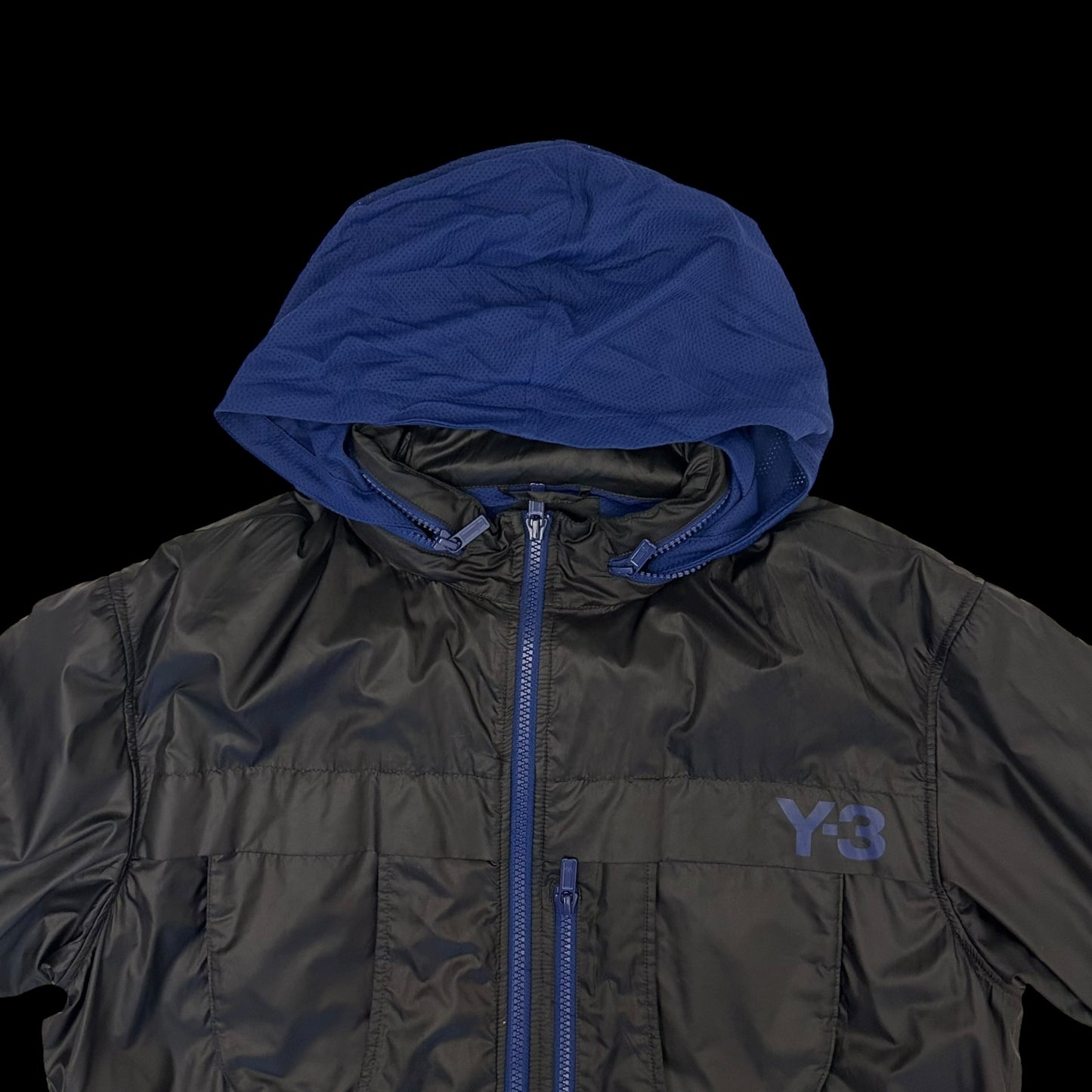 Y-3 Multi Pocket Track Jacket Black/Blue (Size M)