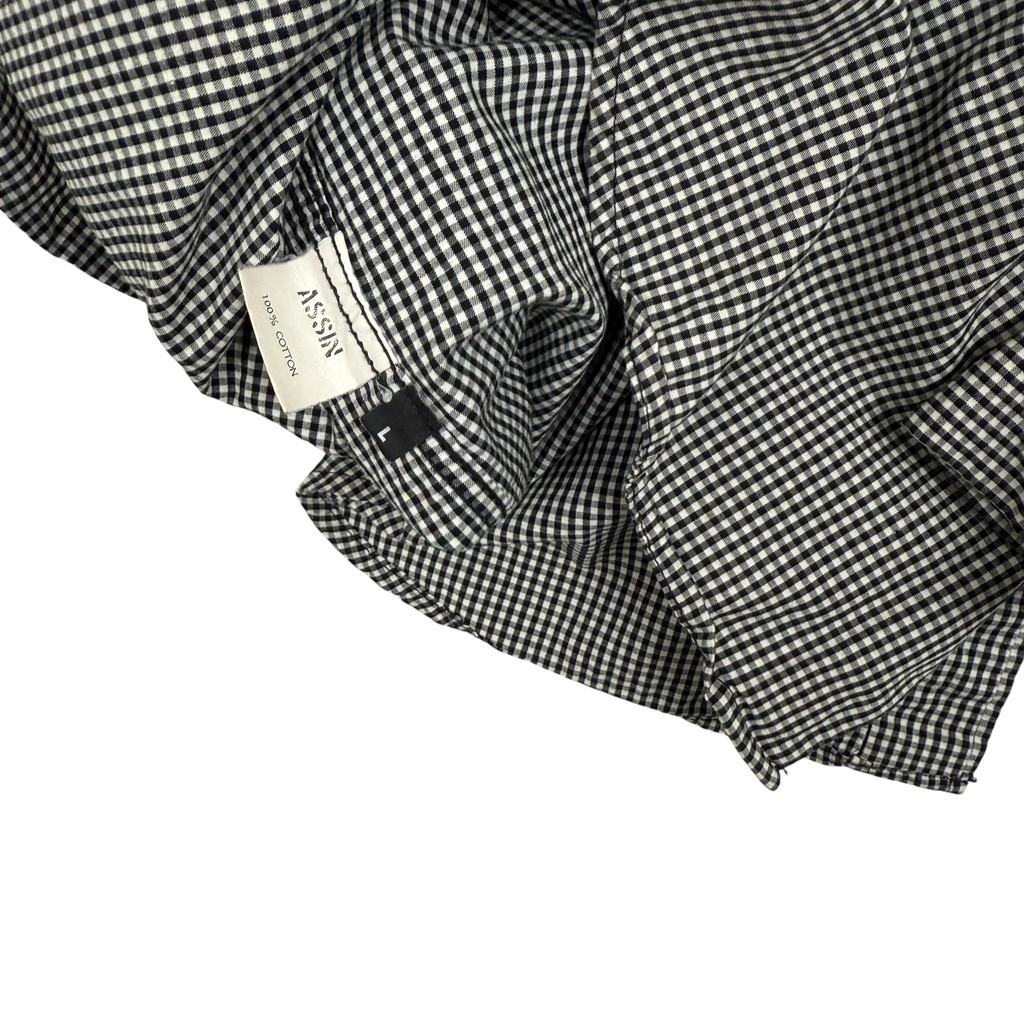 Assin Pleated Checkered Shirt (Size L)