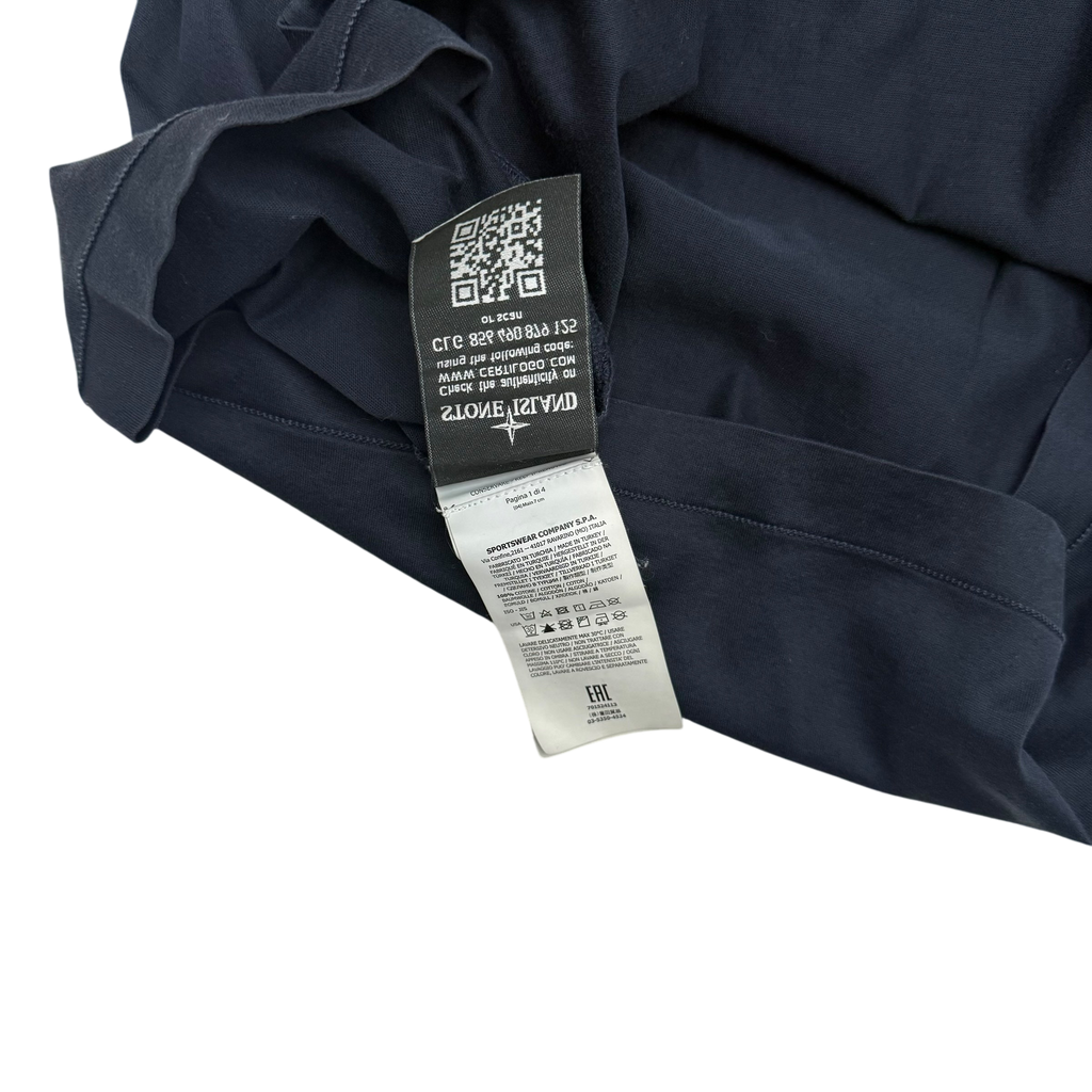 Stone Island Logo Patch T-Shirt Navy (Fits L-XL)