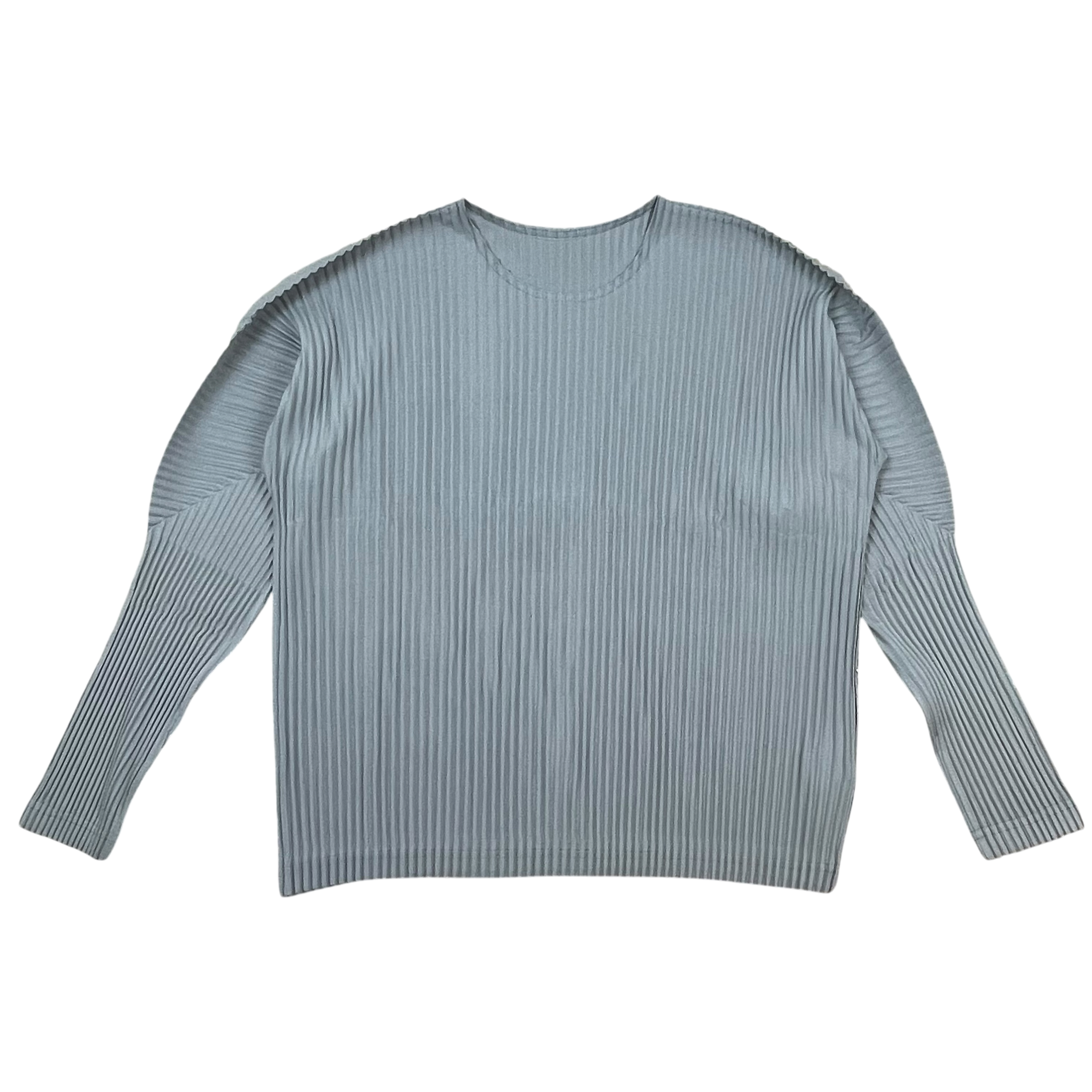 Issey Miyake Homme Plisse Pleated Long Sleeve Grey (Size 1)