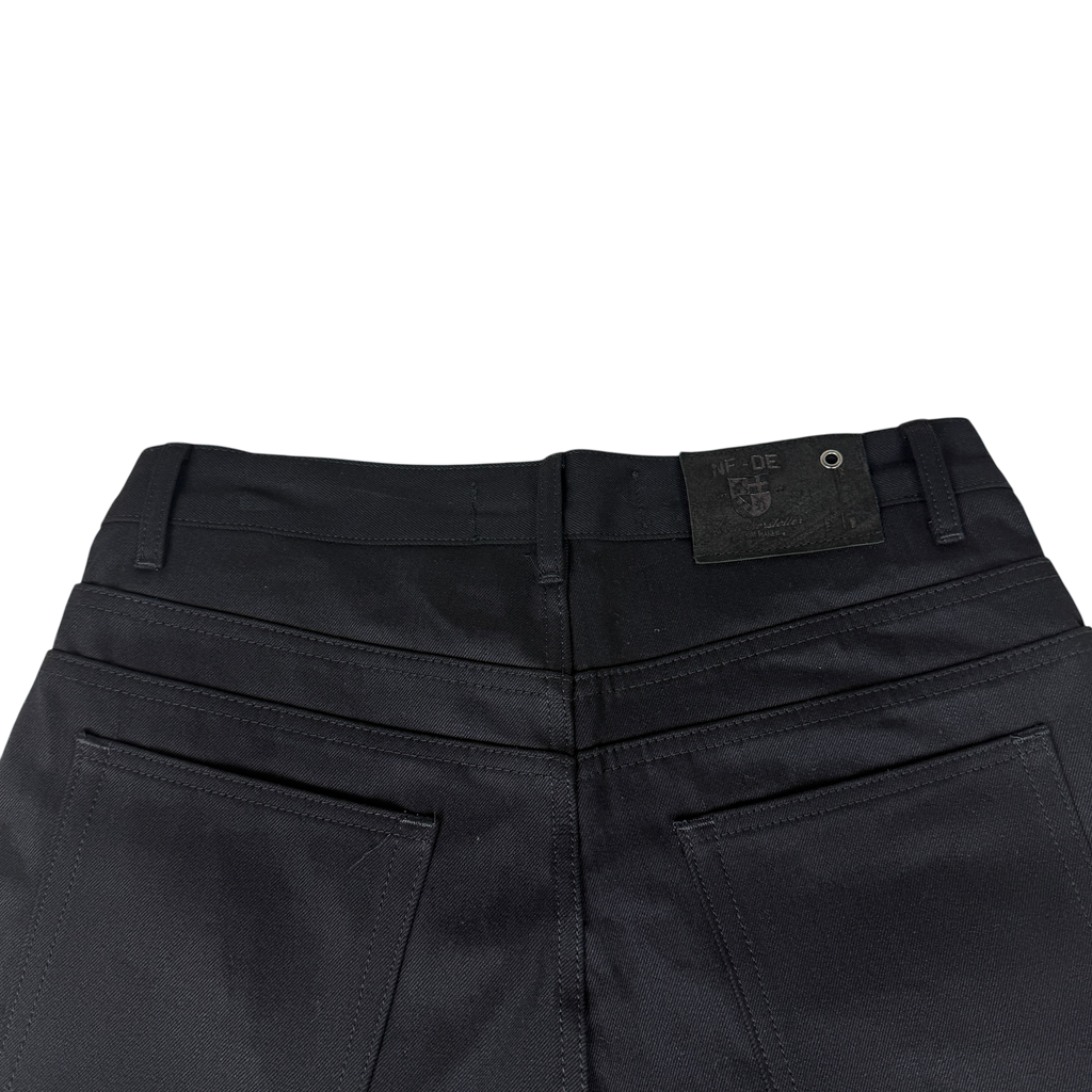NO/FAITH STUDIOS Japanese Selvedge Ultra Loose Denim Jeans Black (Size M)