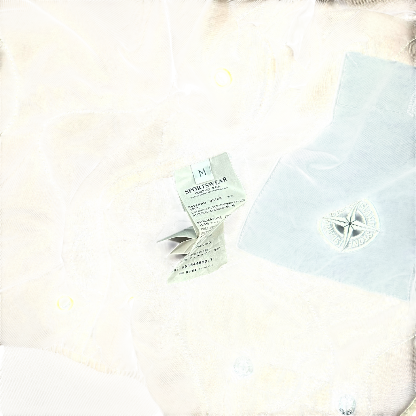 Rare AW 2001Stone Island Mussola Gommata Jacket Brown (Fits S/M)