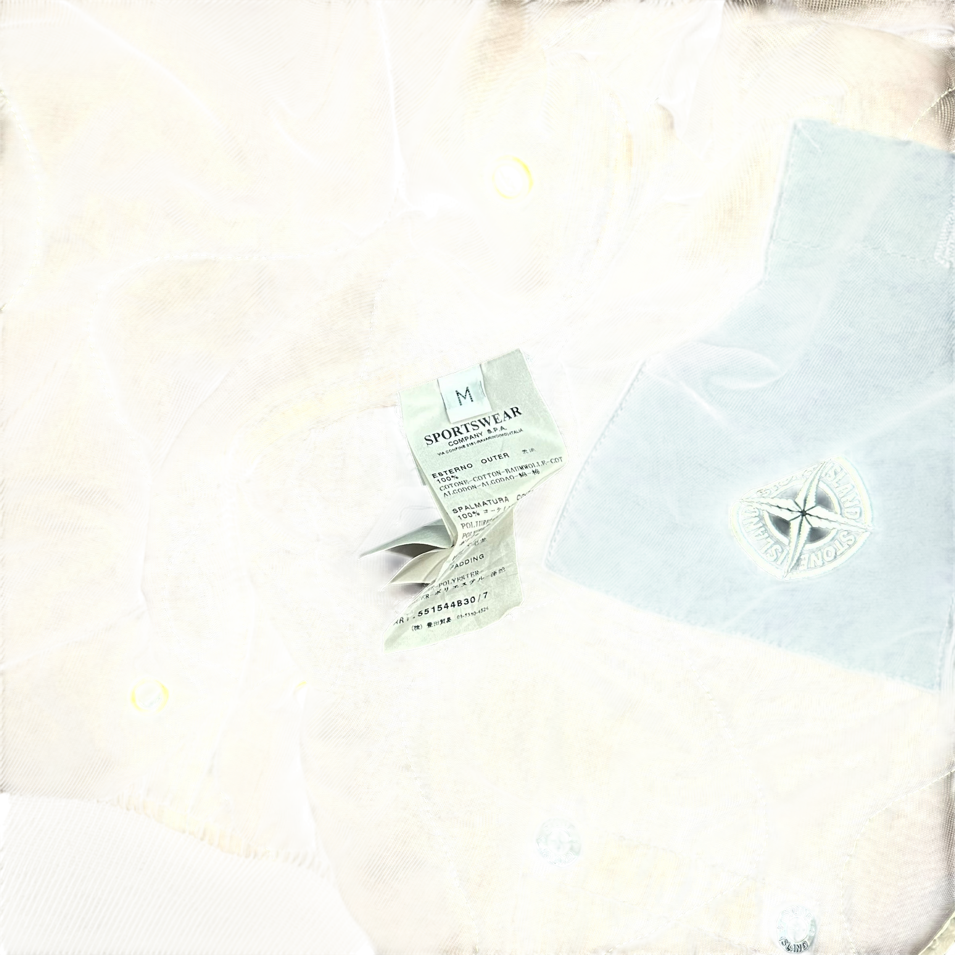 Rare AW 2001Stone Island Mussola Gommata Jacket Brown (Fits S/M)