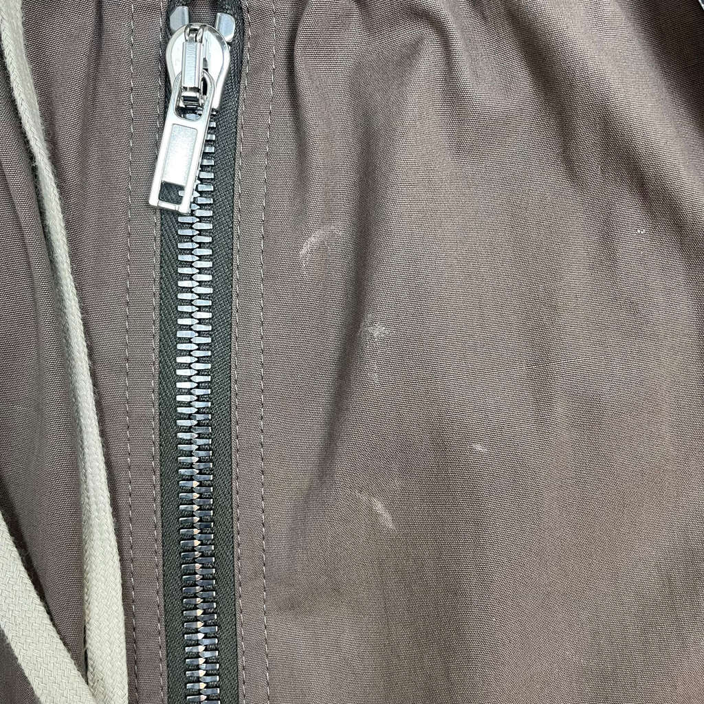 Rick Owens FW22 Strobe Bela Drop Crotch Nylon Zip Trousers ‘Dust’ Grey (Size 50/L)