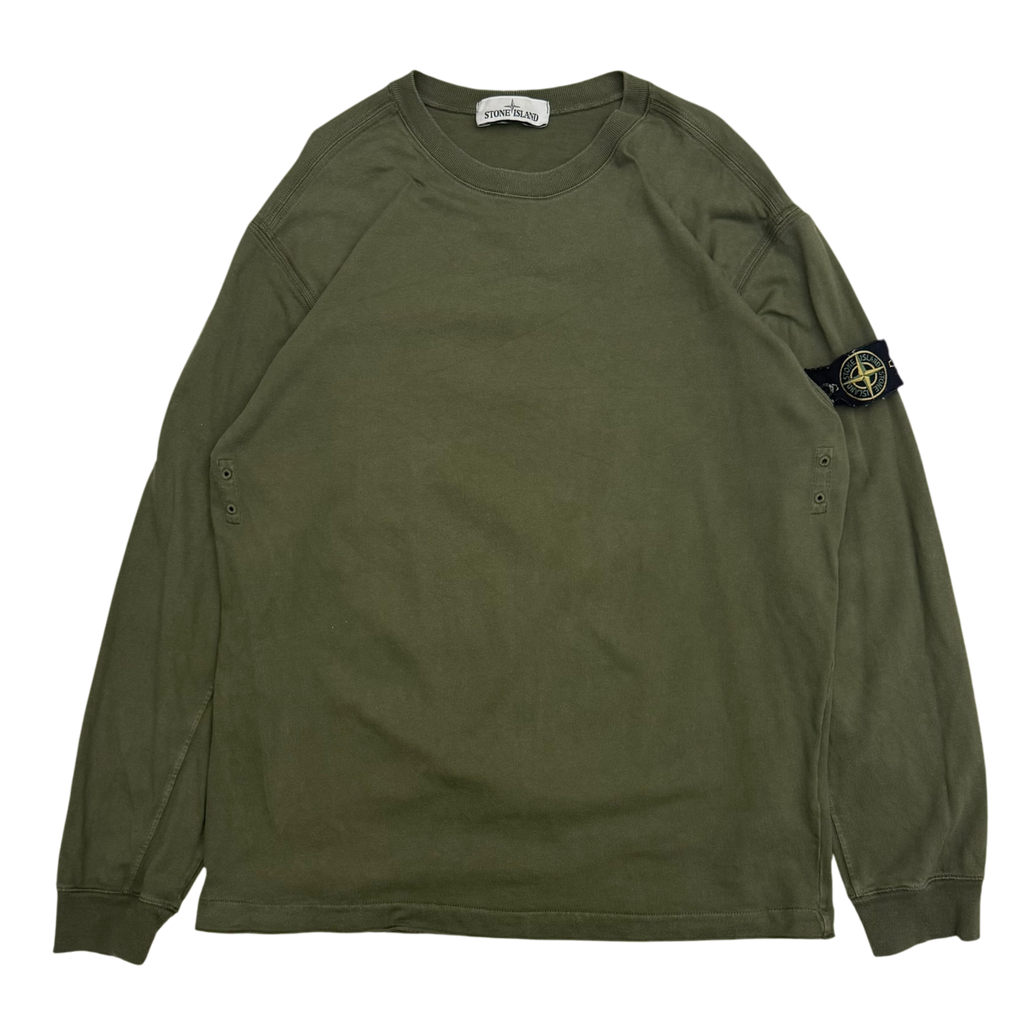 Stone Island Crewneck Sweatshirt Khaki Green (Fits M-L)